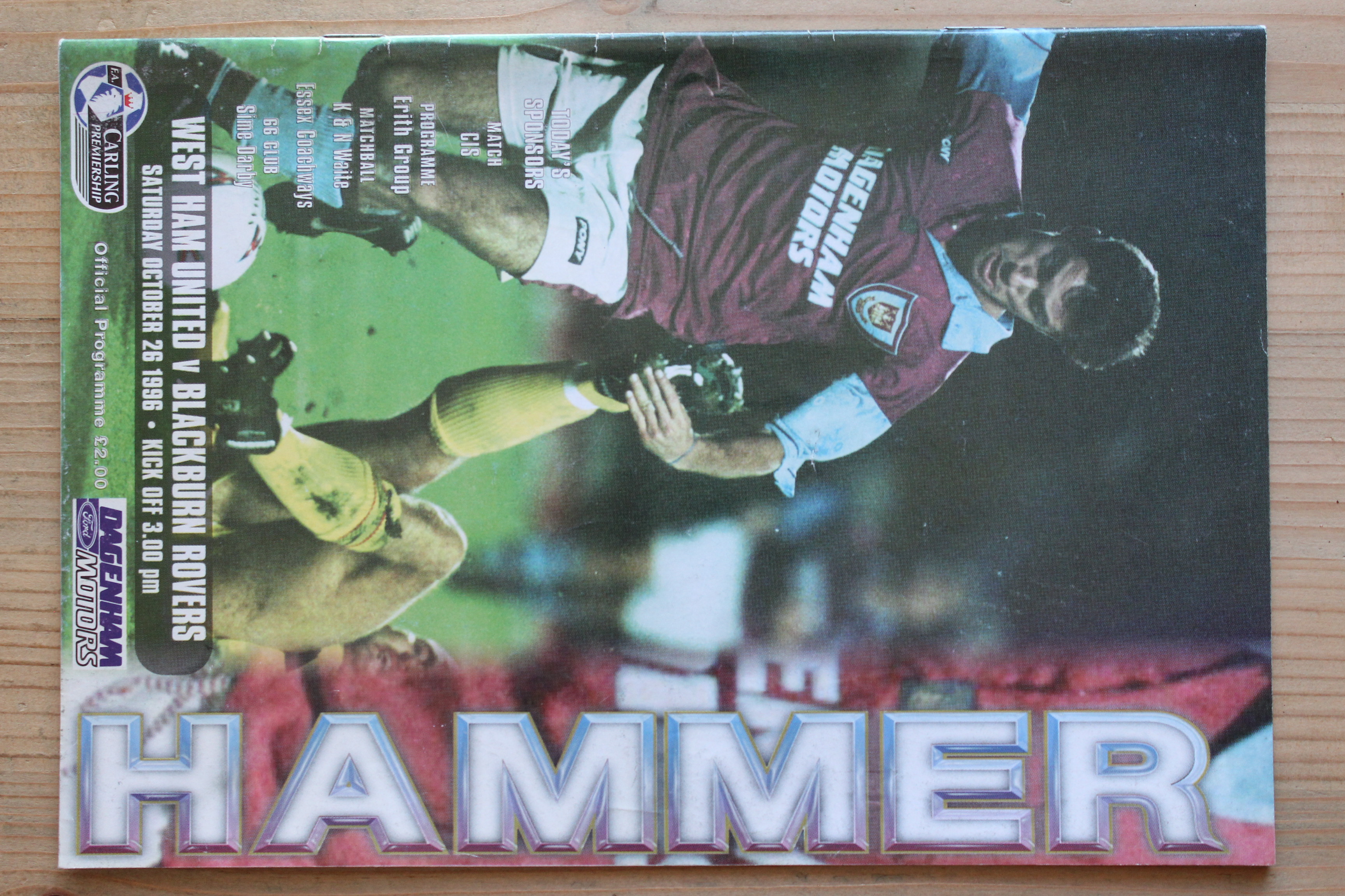 West Ham United FC v Blackburn Rovers FC