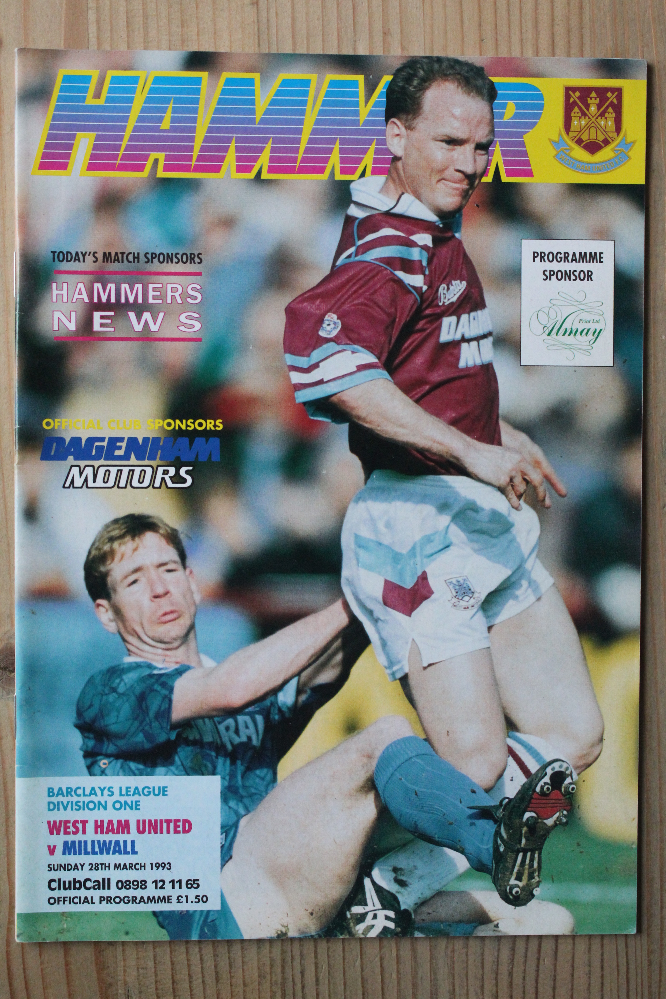 West Ham United FC v Millwall FC