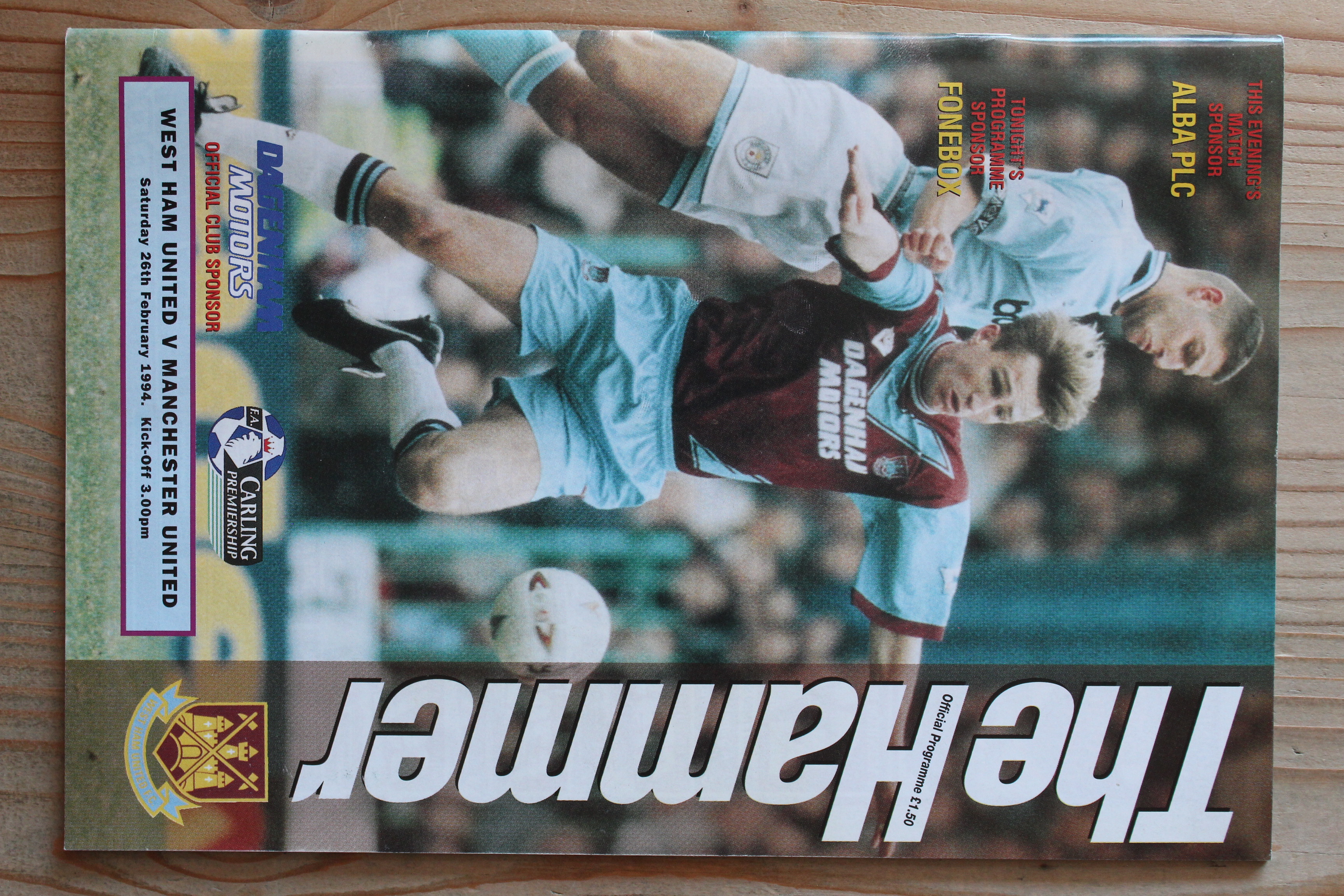 West Ham United FC v Manchester United FC