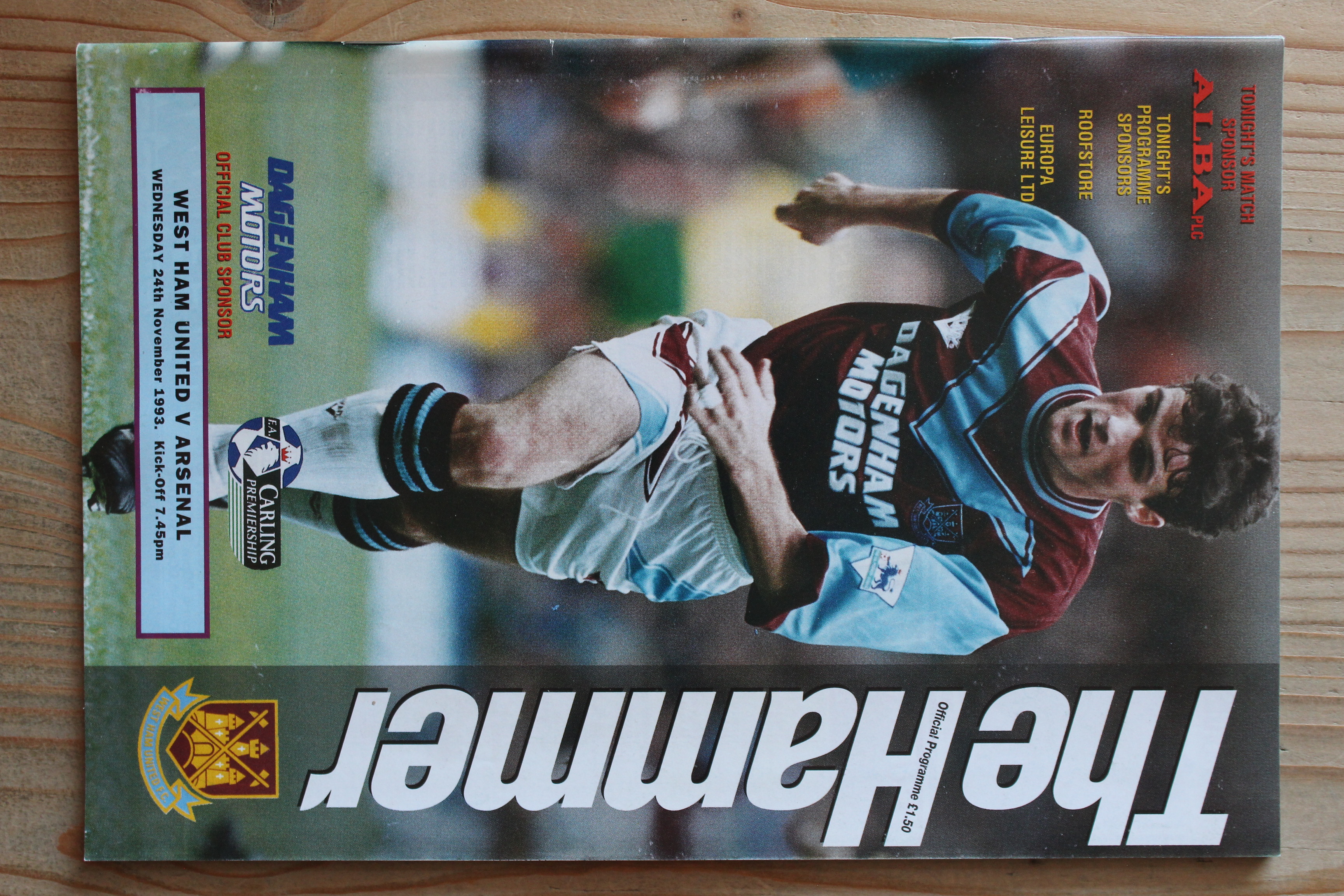 West Ham United FC v Arsenal FC