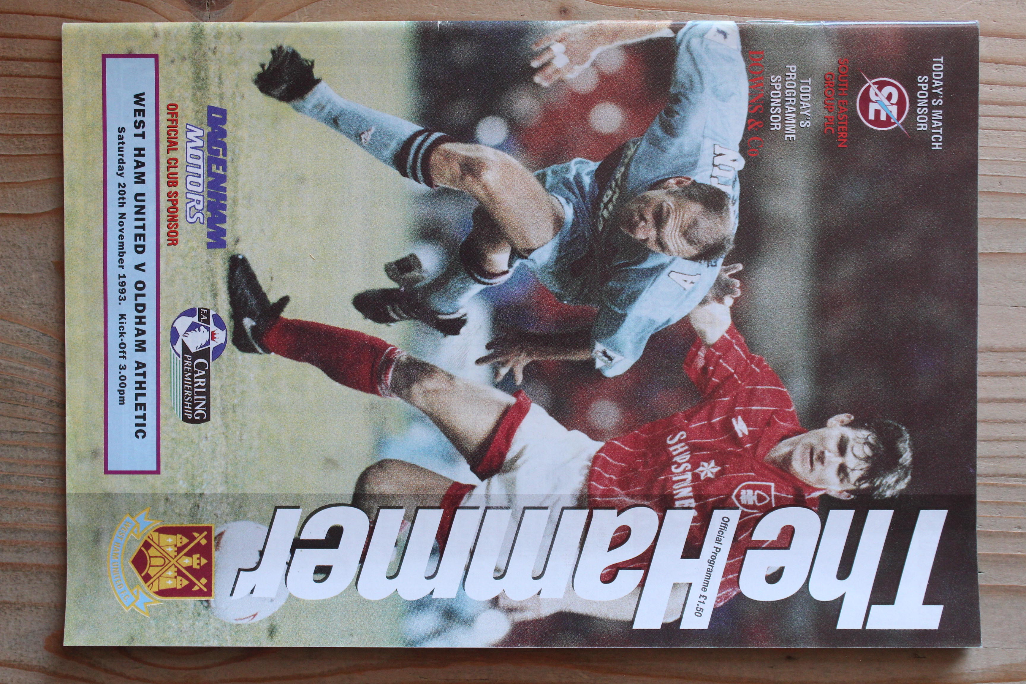 West Ham United FC v Oldham Athletic FC