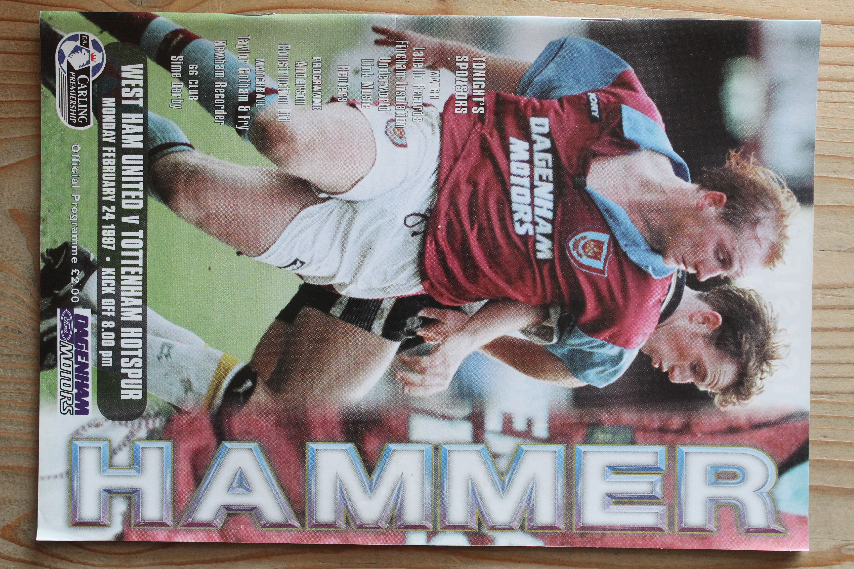 West Ham United FC v Tottenham Hotspur FC