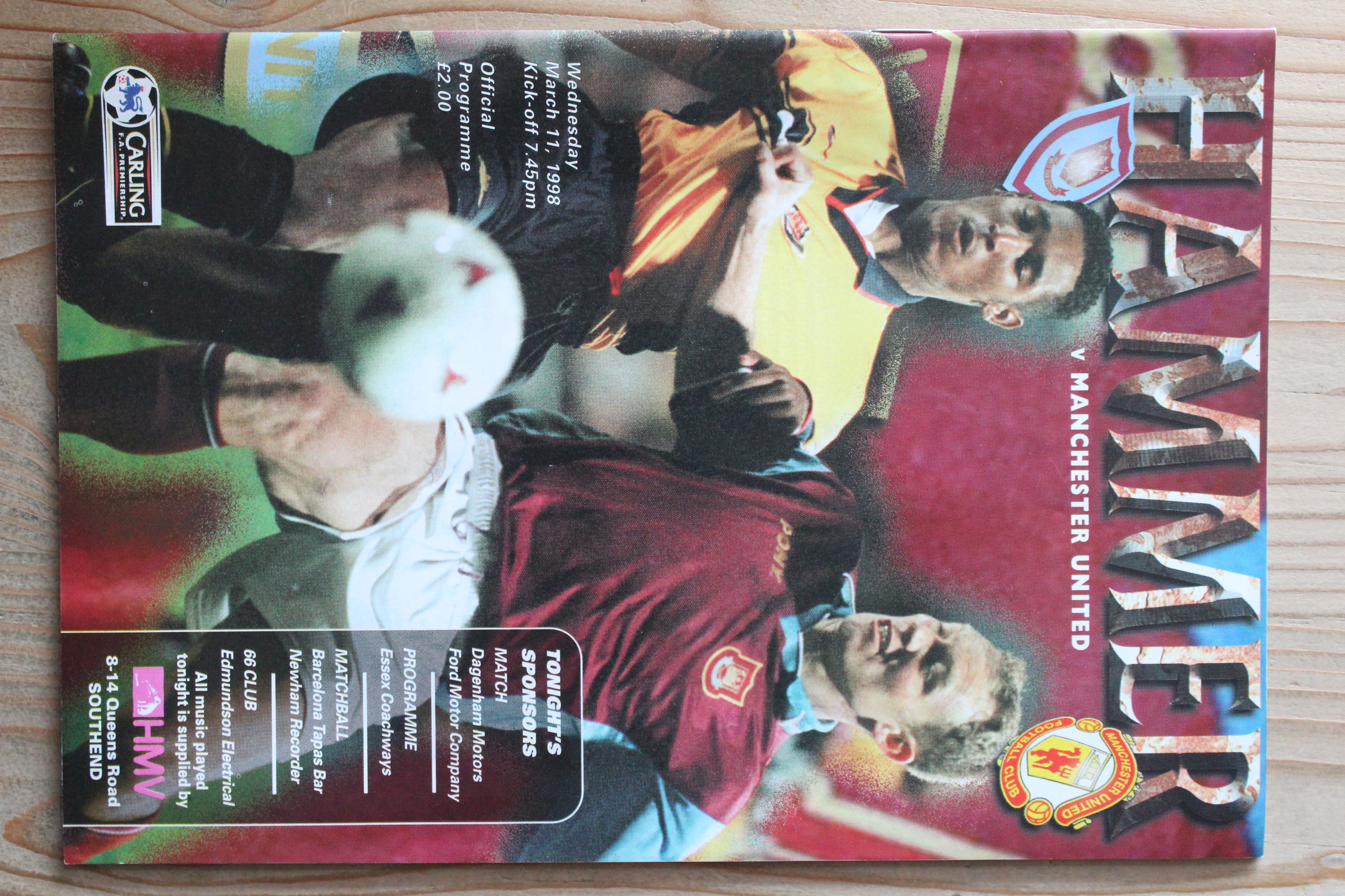 West Ham United FC v Manchester United FC