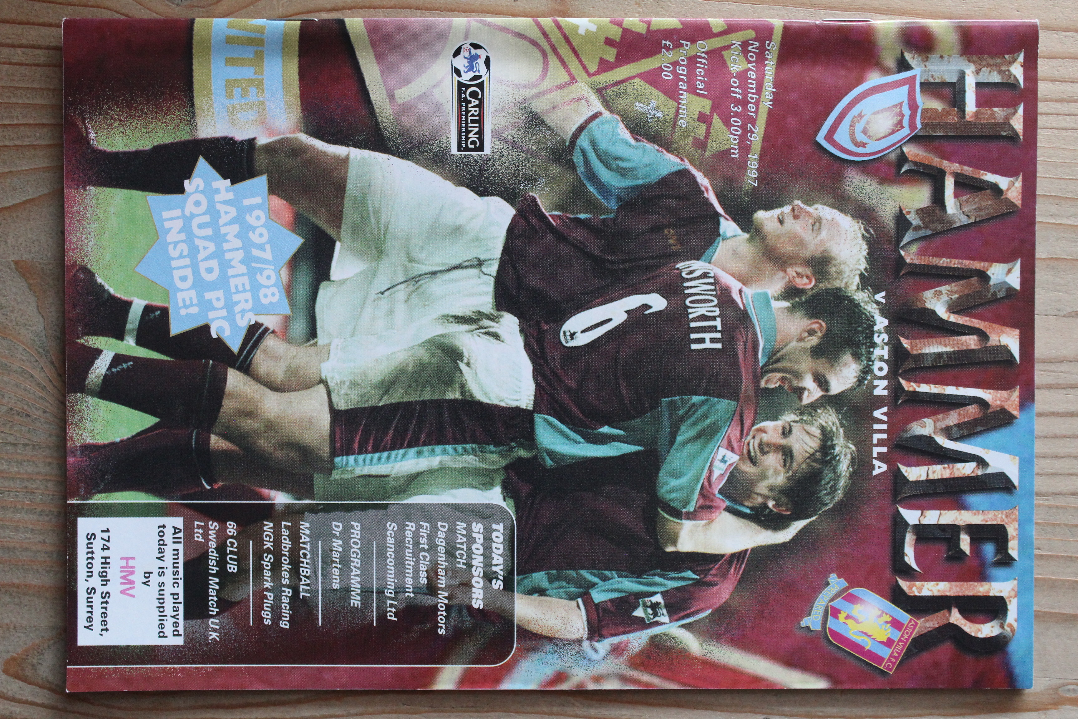 West Ham United FC v Aston Villa FC