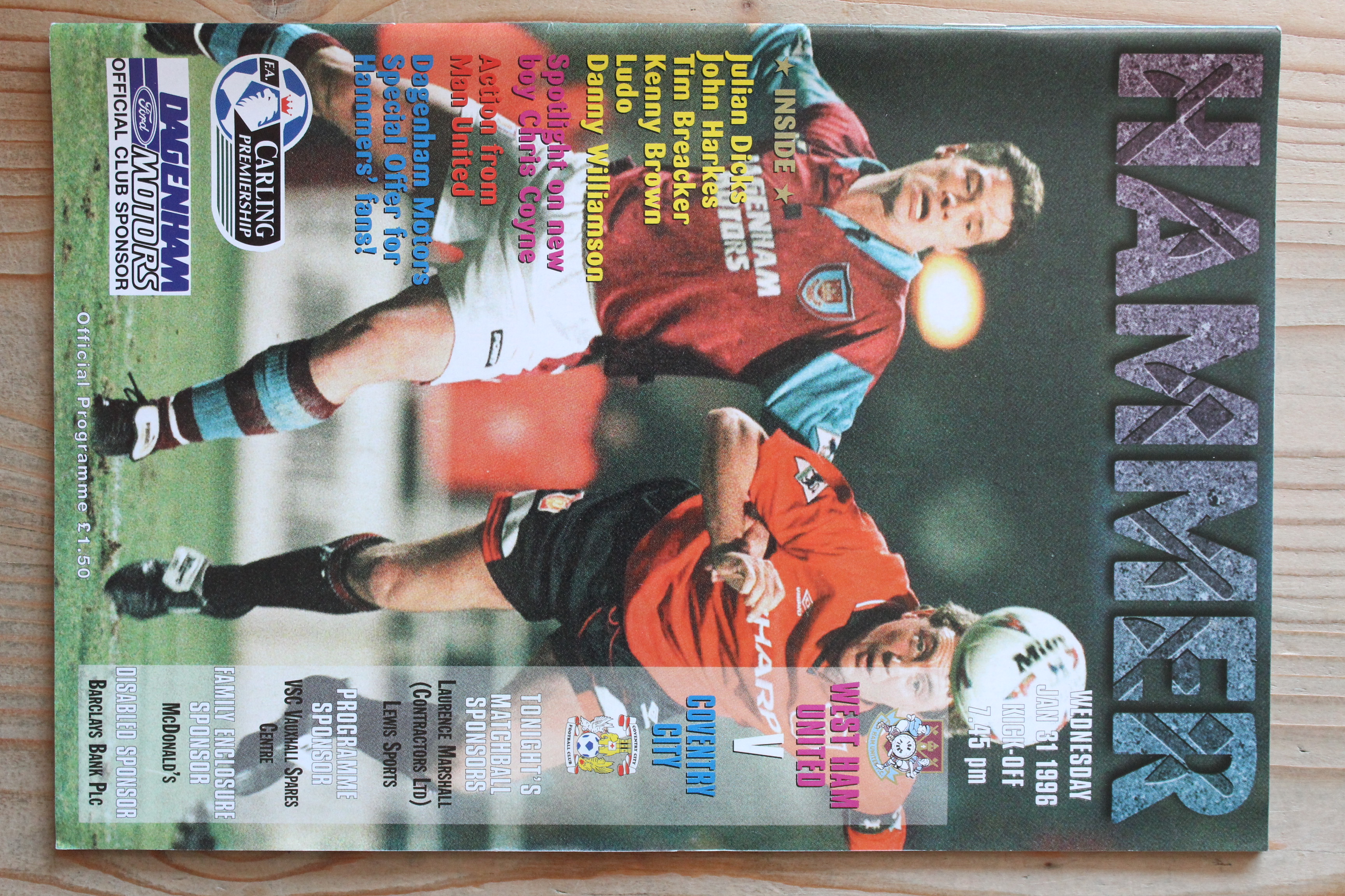 West Ham United FC v Coventry City FC