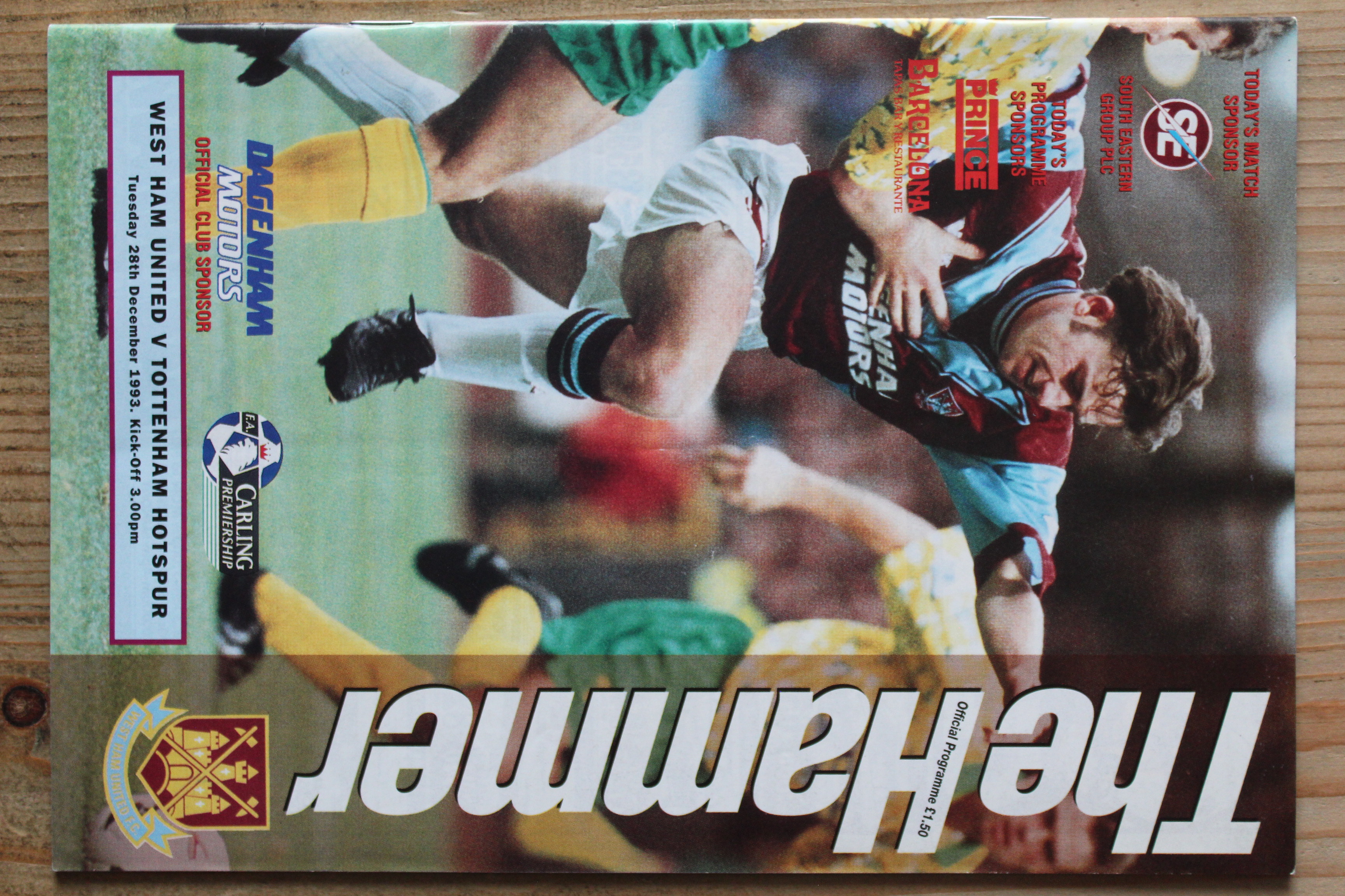 West Ham United FC v Tottenham Hotspur FC