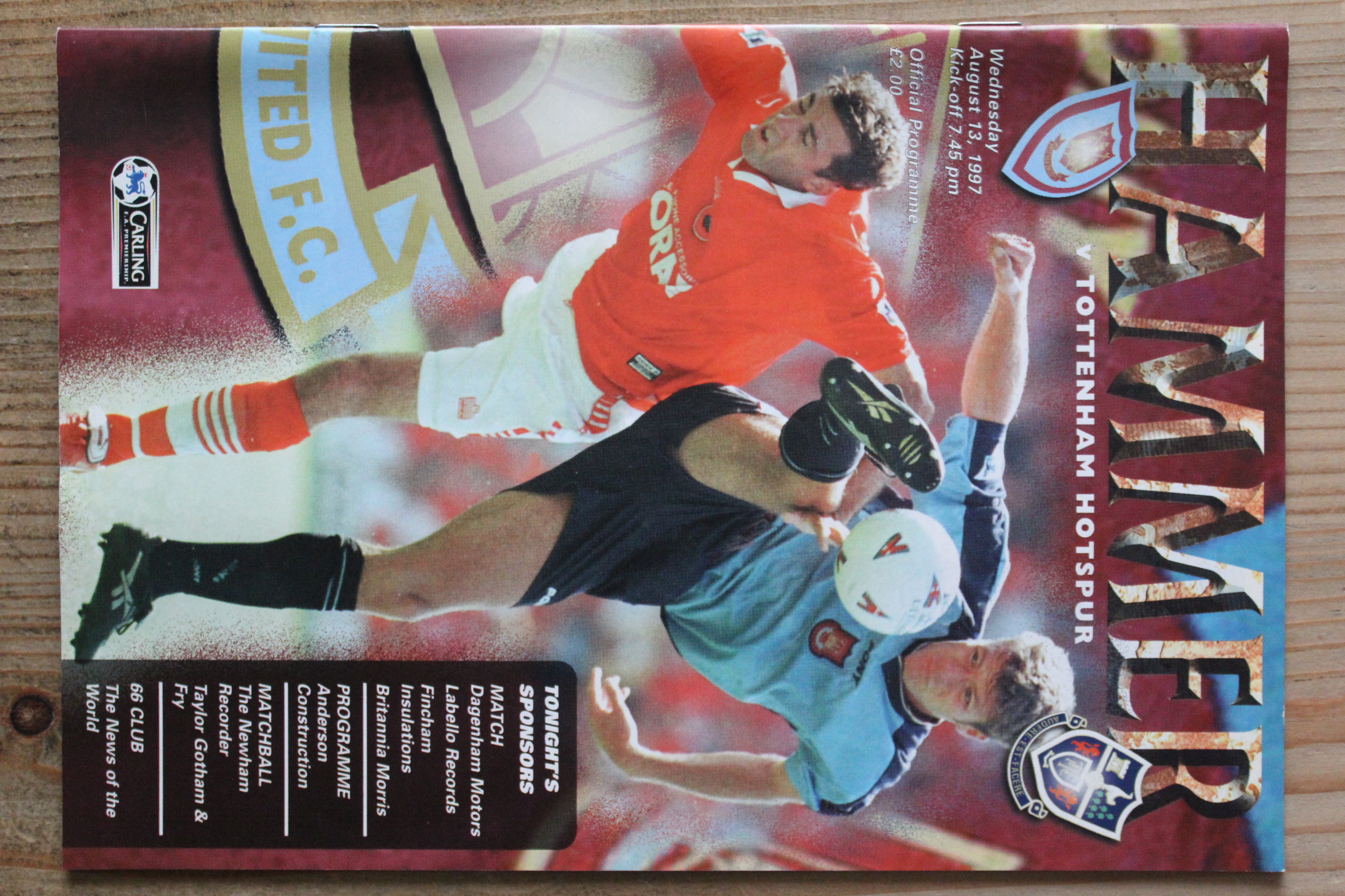 West Ham United FC v Tottenham Hotspur FC