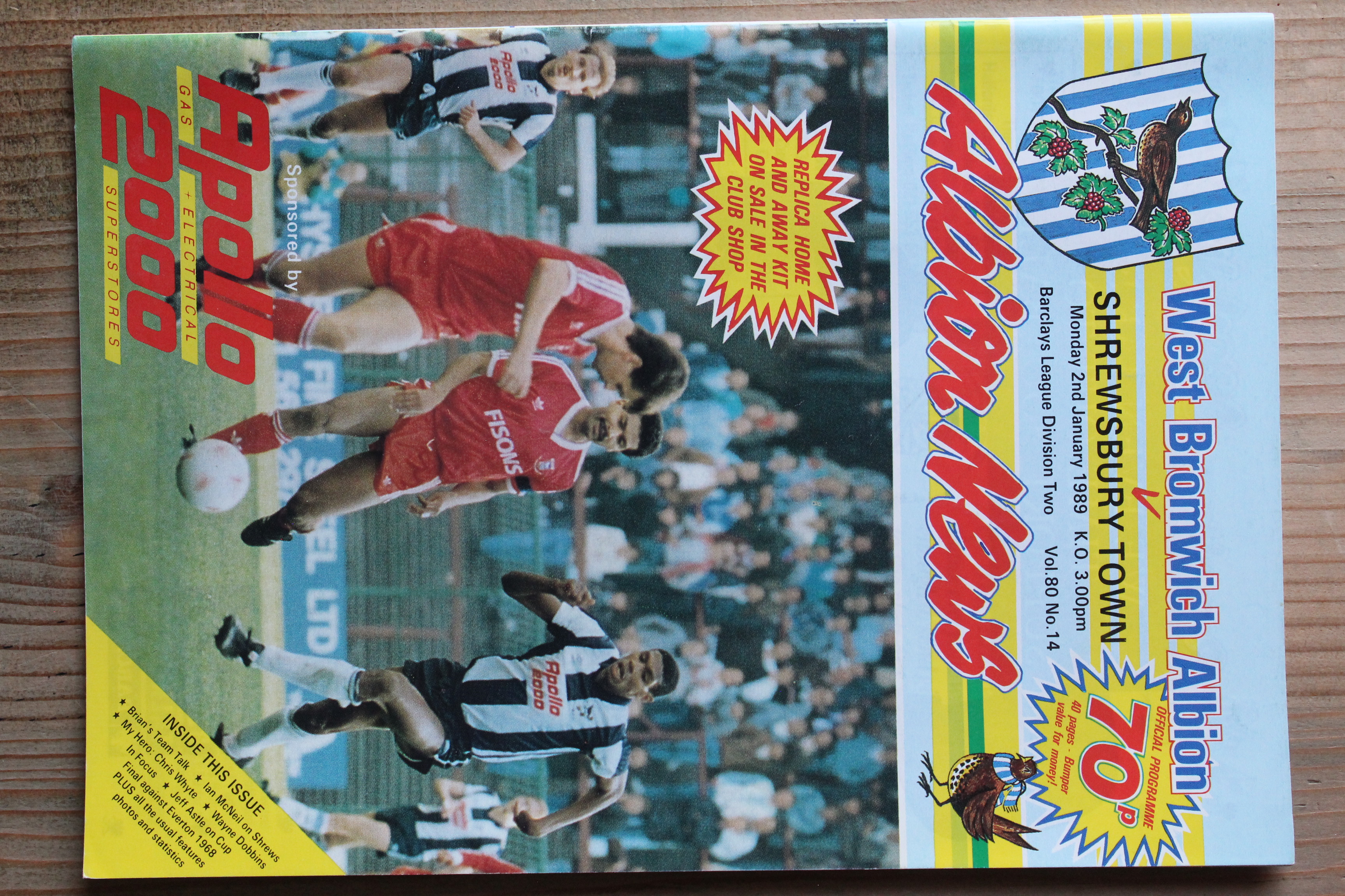 West Bromwich Albion FC  v Shrewsbury Town FC