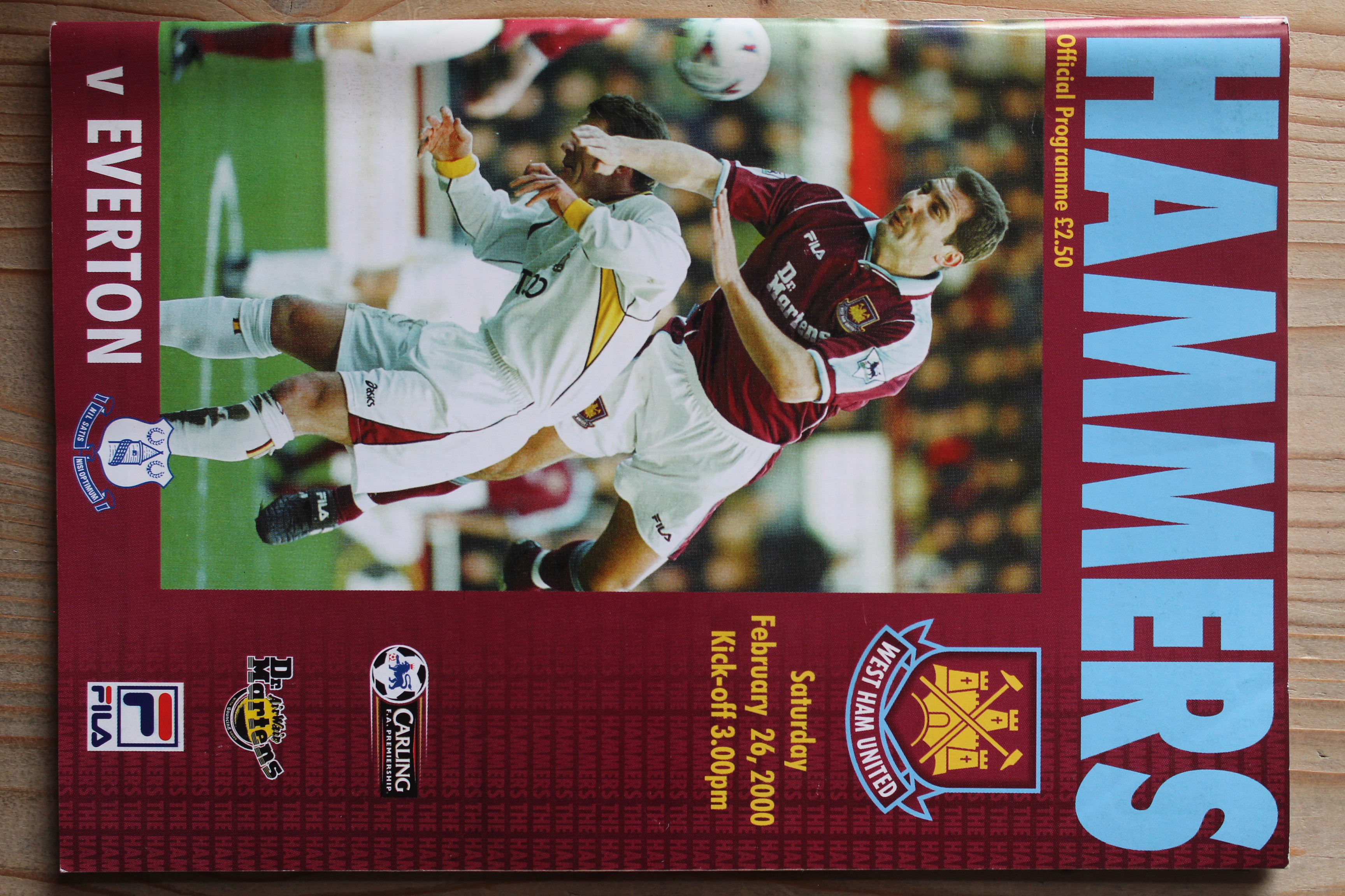 West Ham United FC v Everton FC