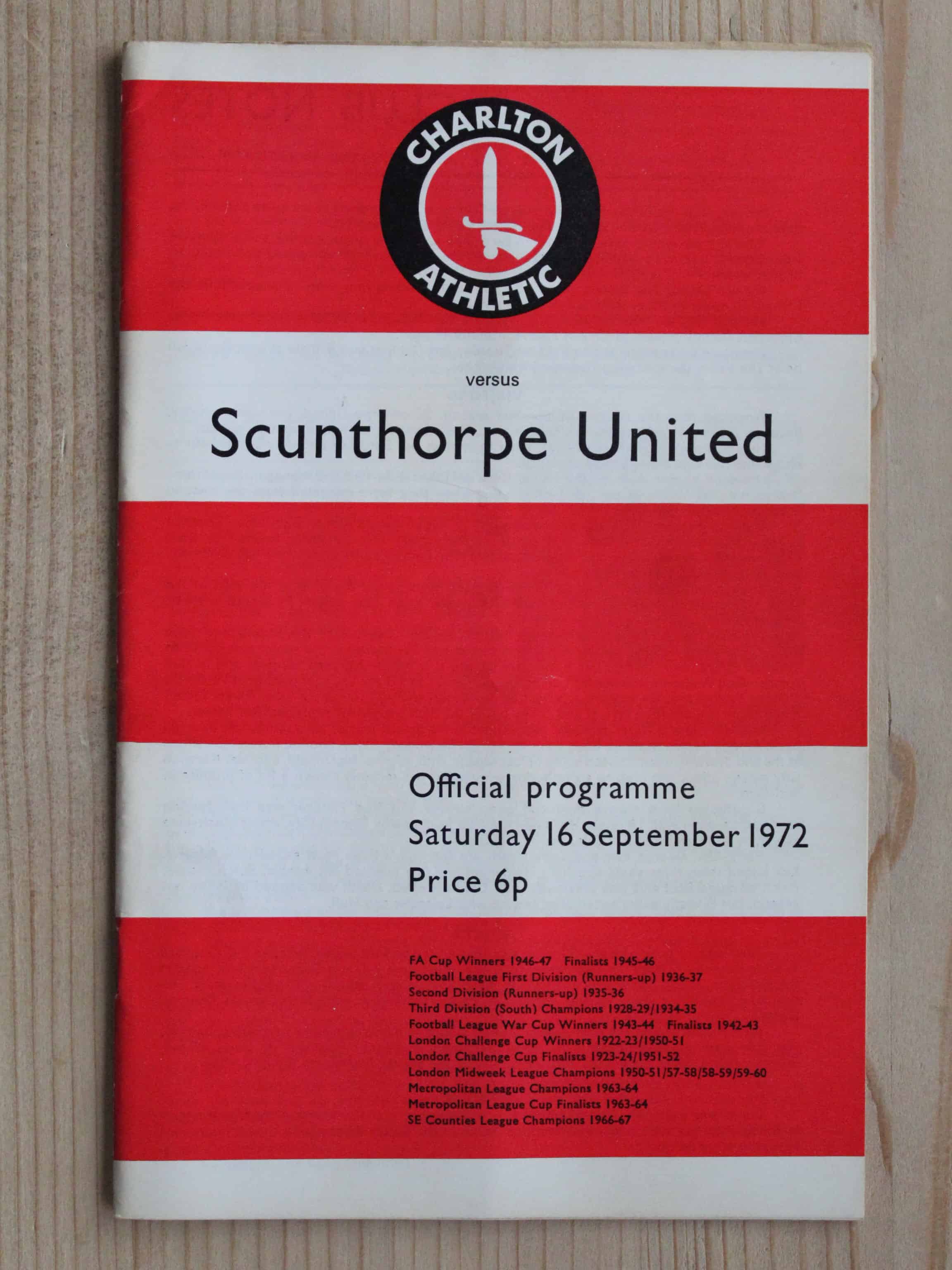 Charlton Athletic FC v Scunthorpe United FC