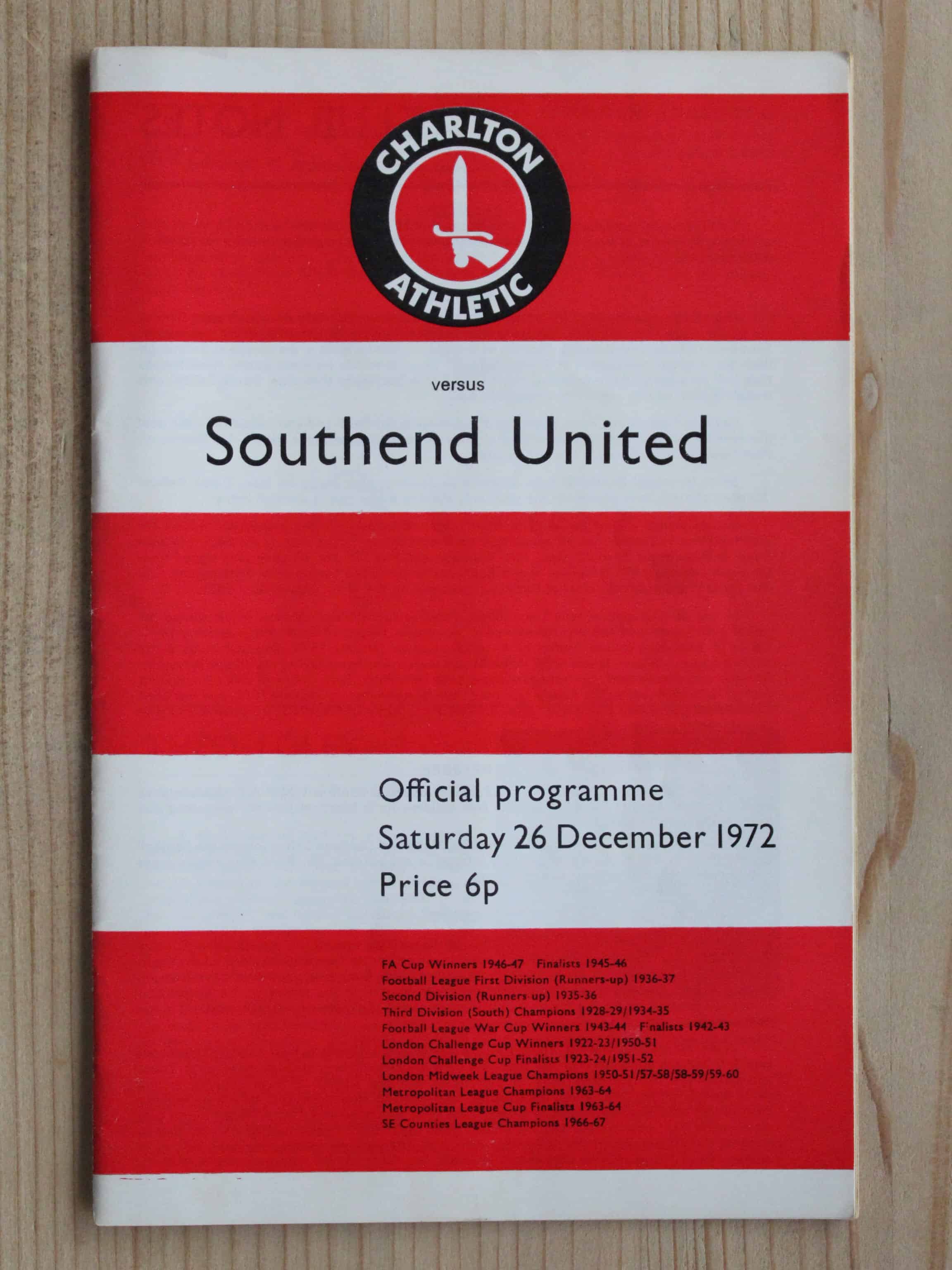 Charlton Athletic FC v Southend United FC