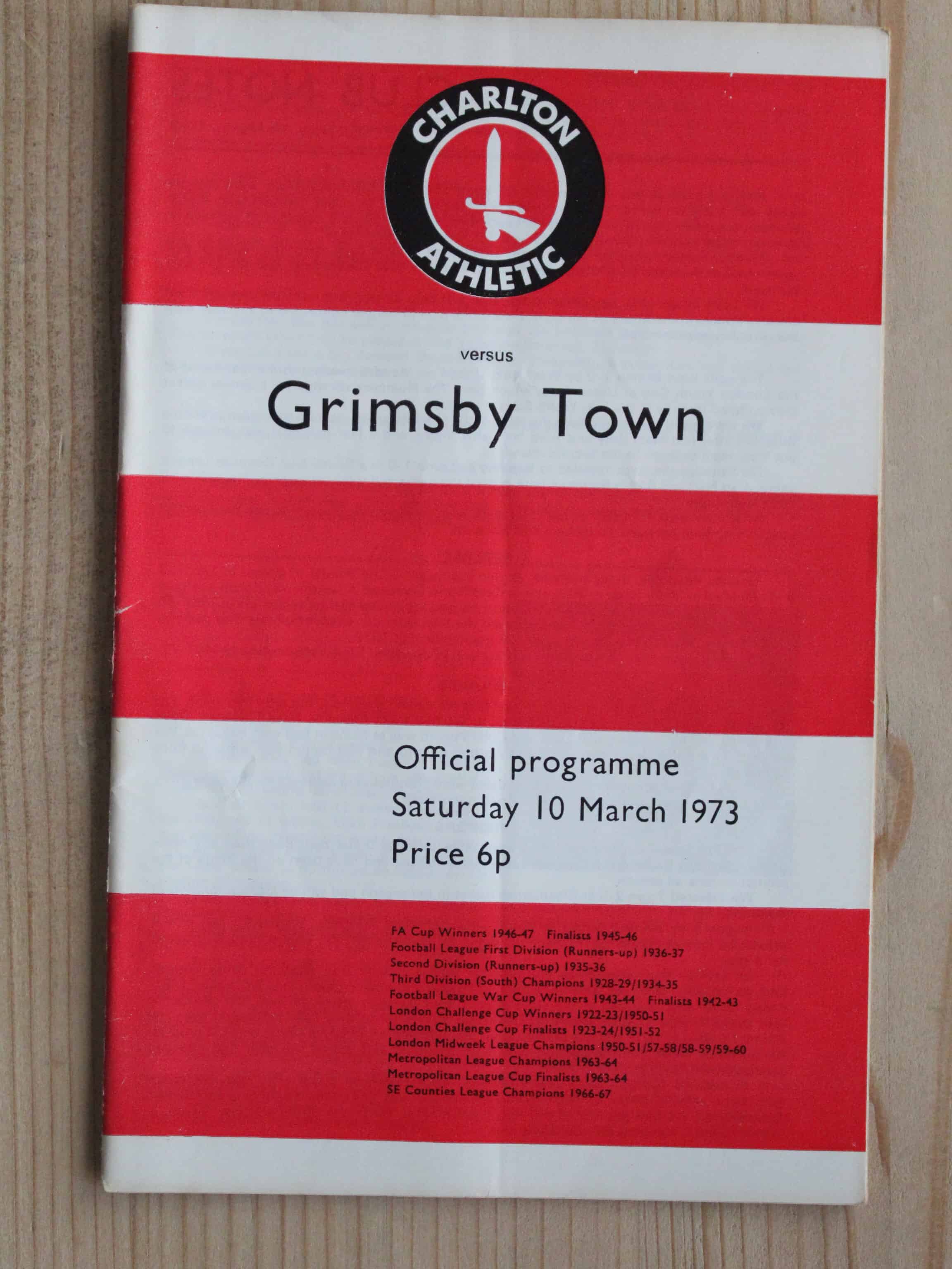 Charlton Athletic FC v Grimsby Town FC