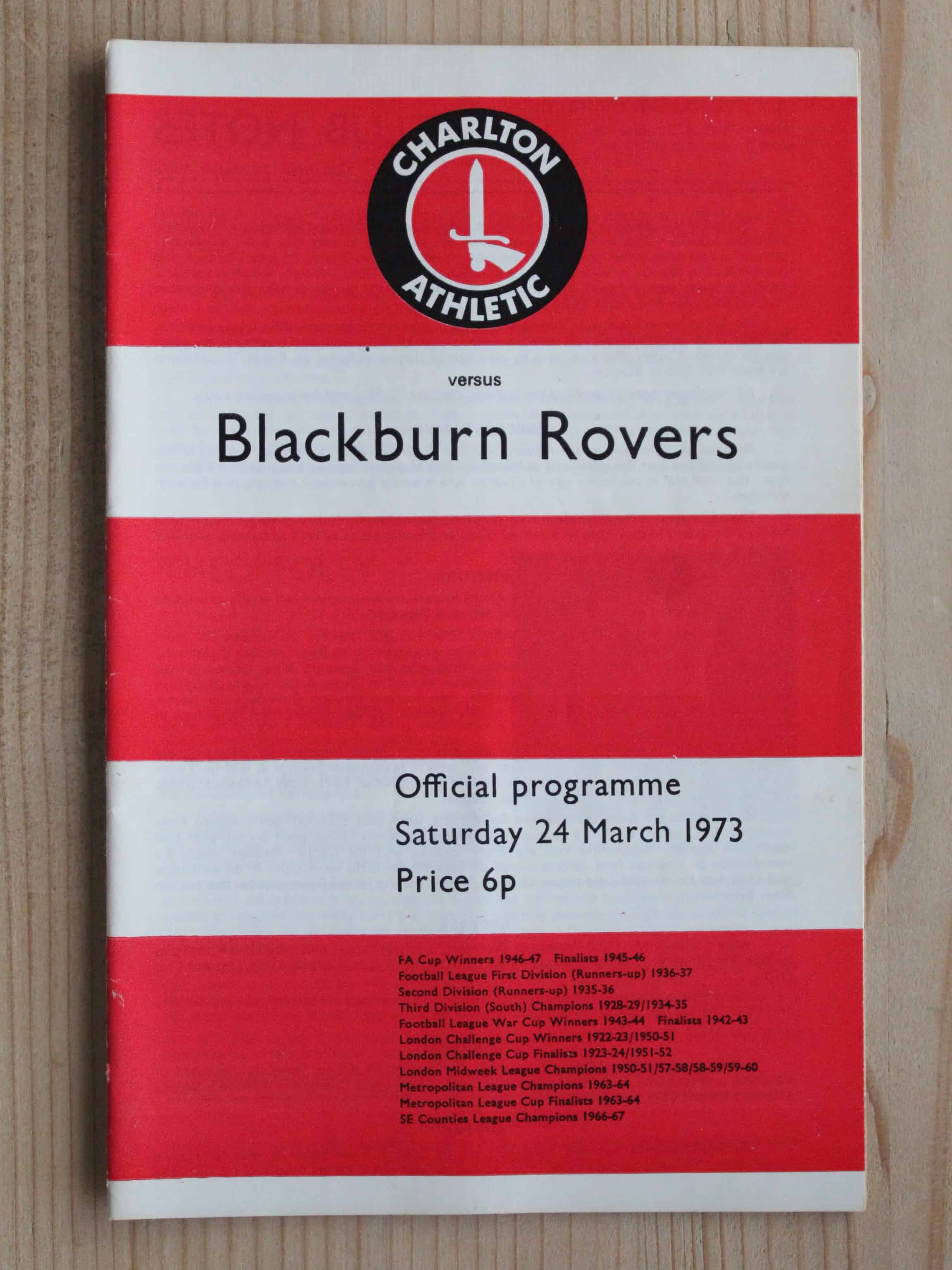 Charlton Athletic FC v Blackburn Rovers FC