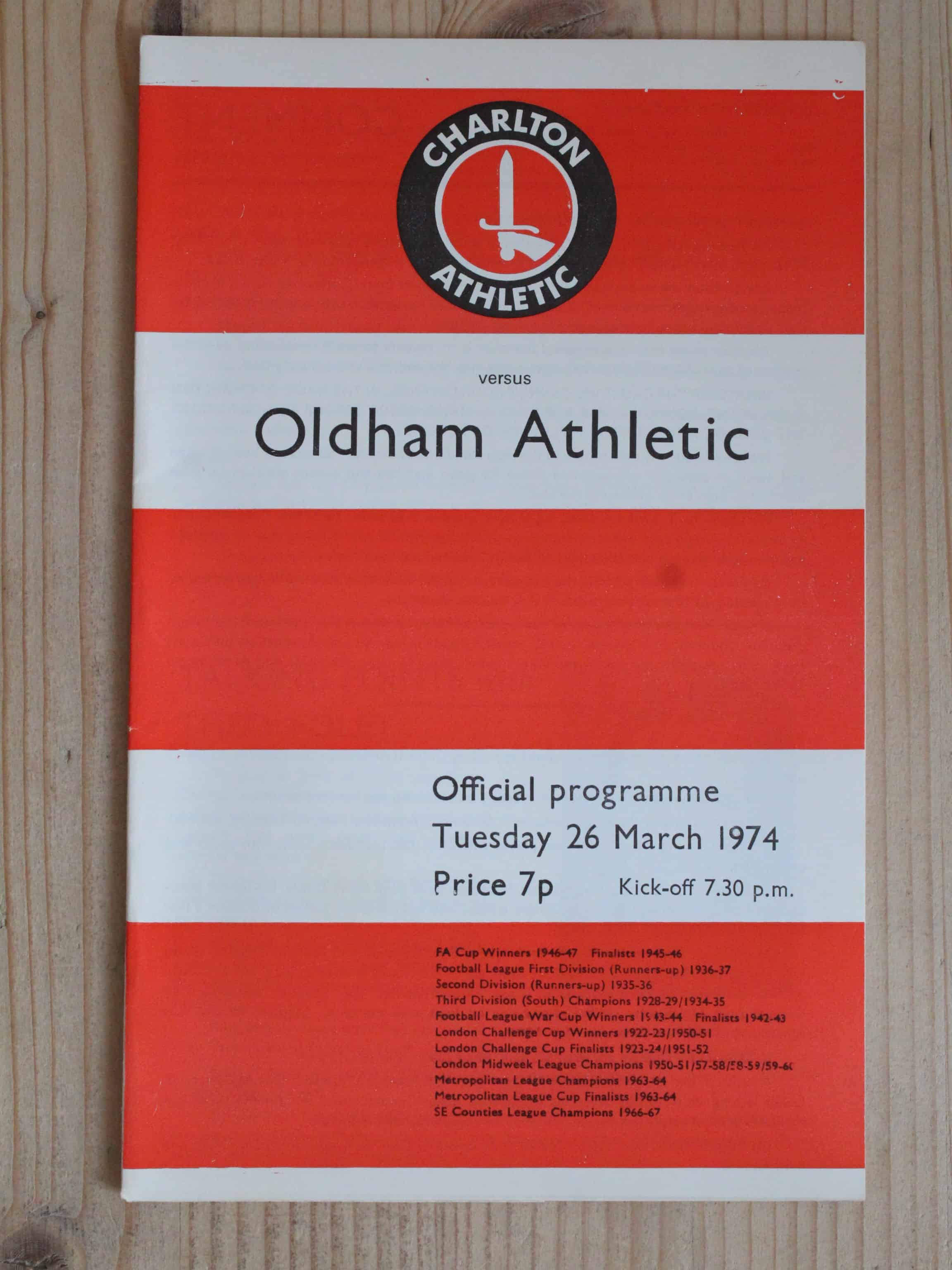 Charlton Athletic FC v Oldham Athletic FC