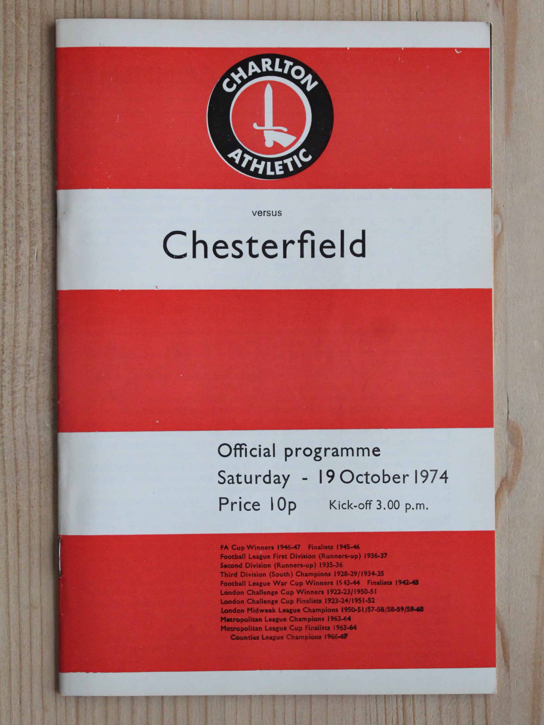 Charlton Athletic FC v Chesterfield FC
