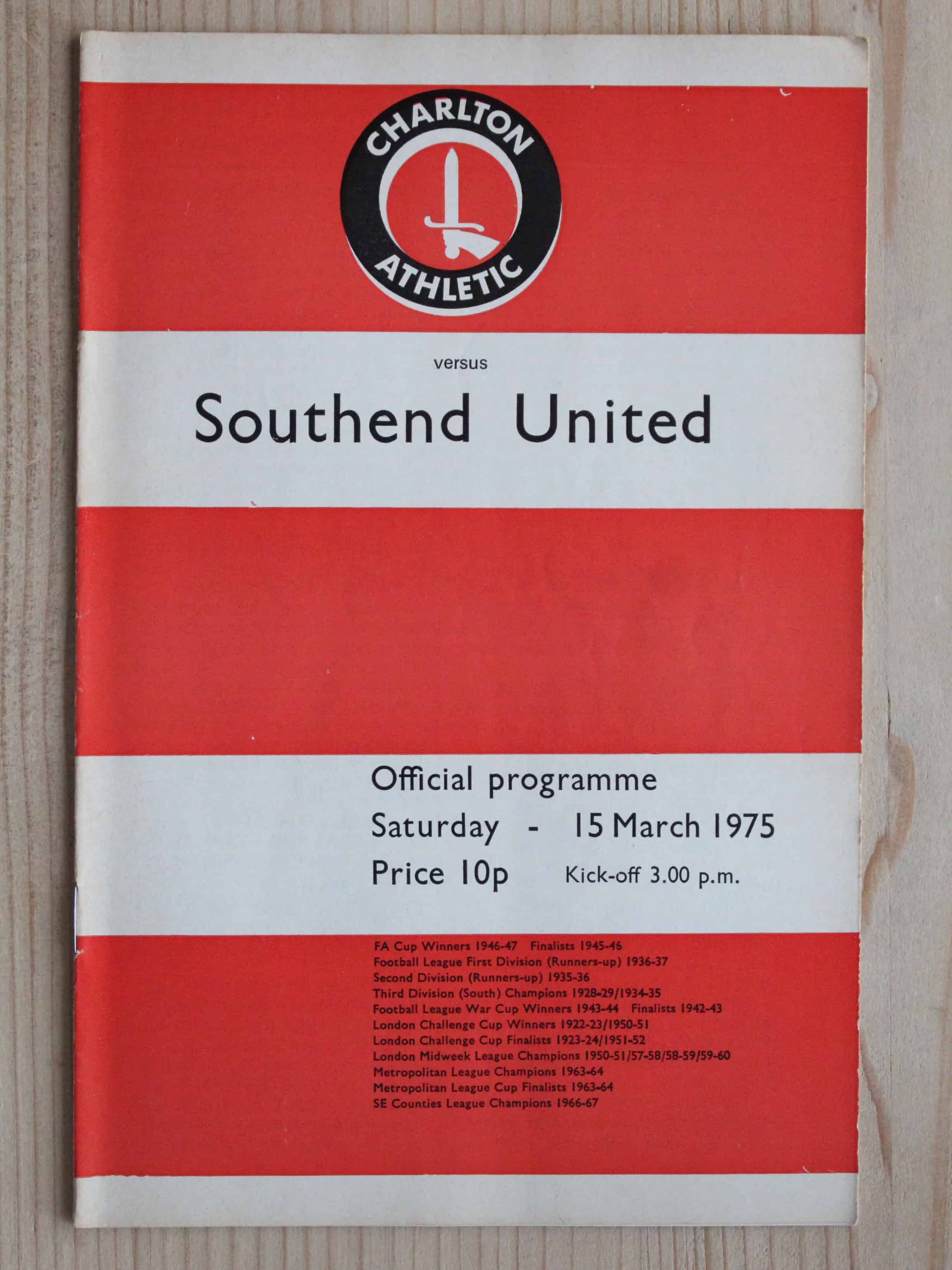 Charlton Athletic FC v Southend United FC