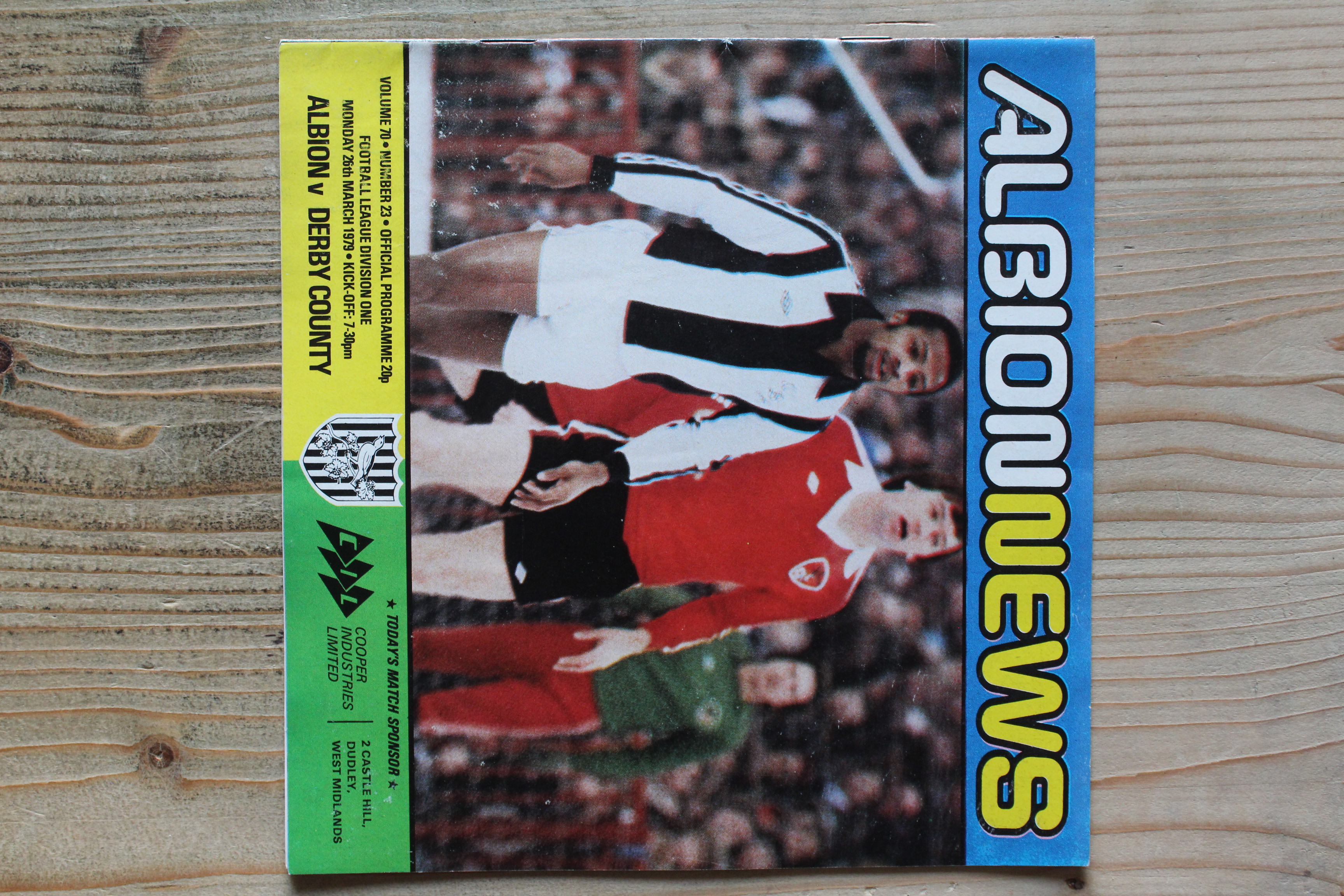 West Bromwich Albion FC  v Derby County FC