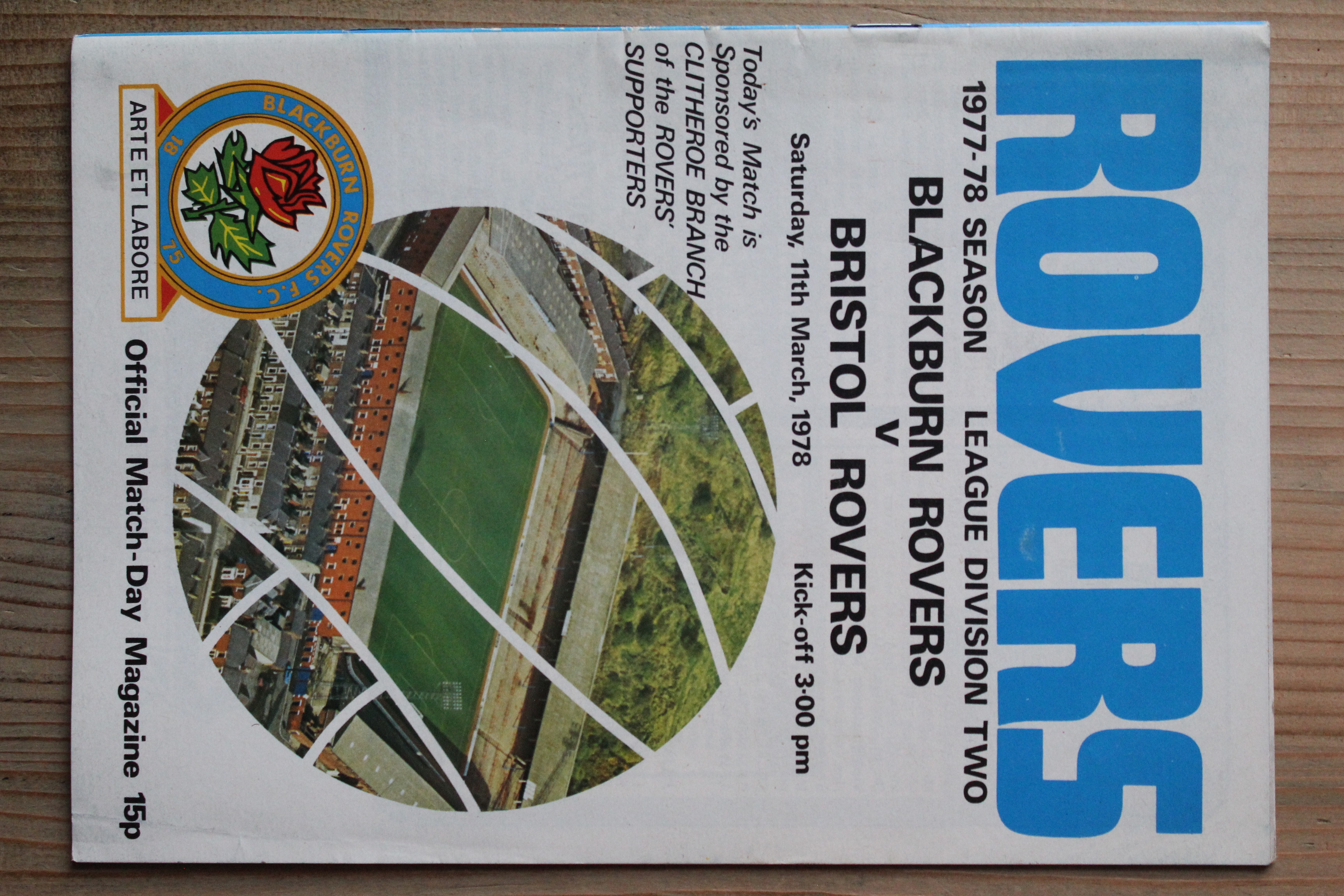 Blackburn Rovers FC v Bristol Rovers FC
