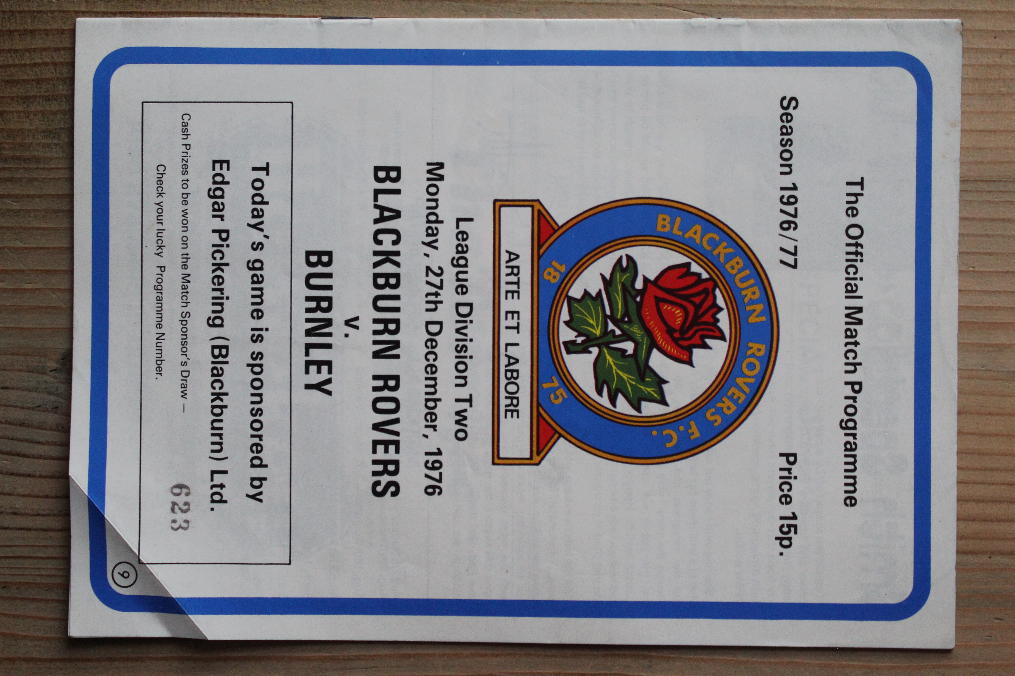 Blackburn Rovers FC v Burnley FC