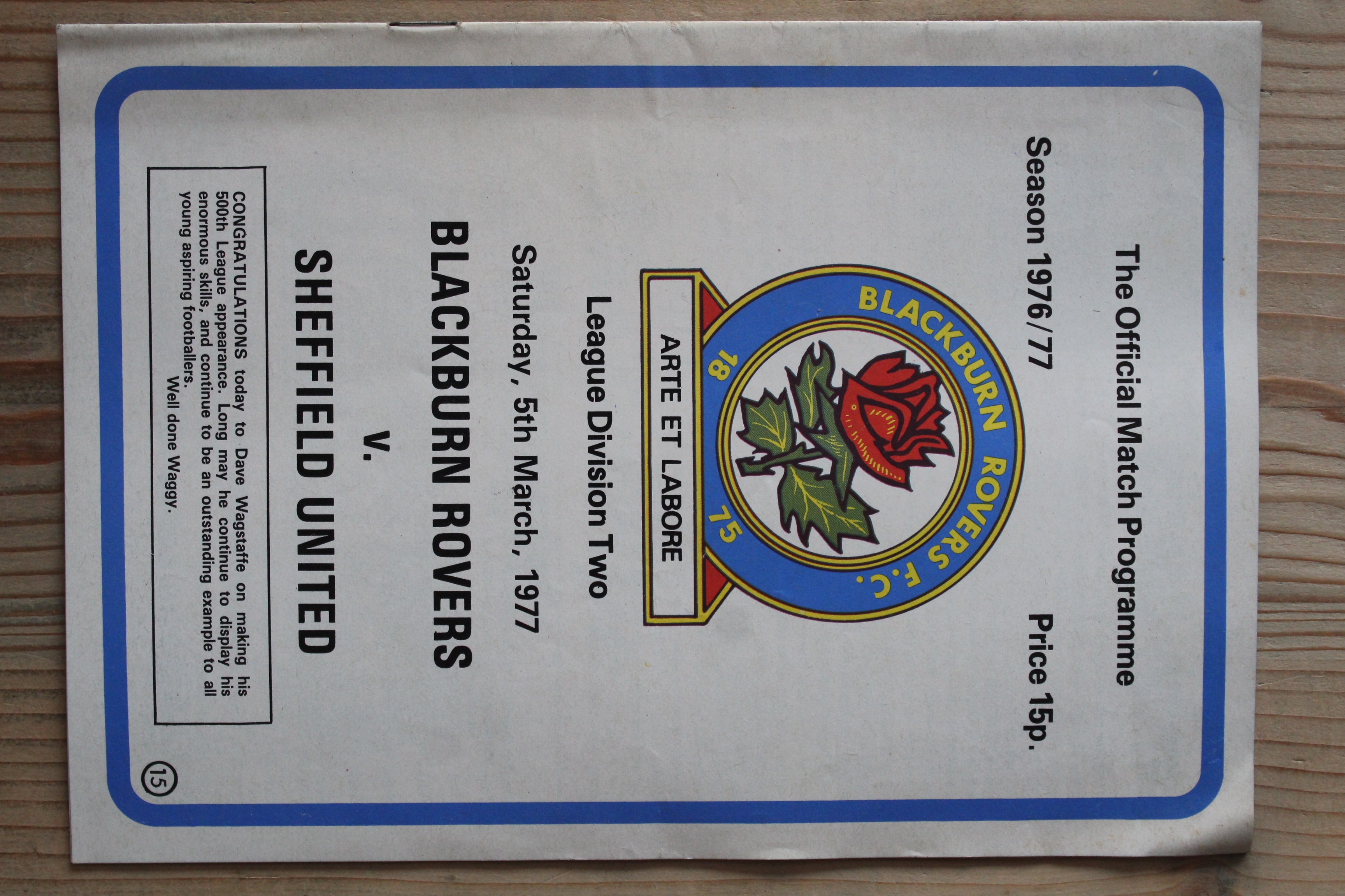 Blackburn Rovers FC v Sheffield United FC