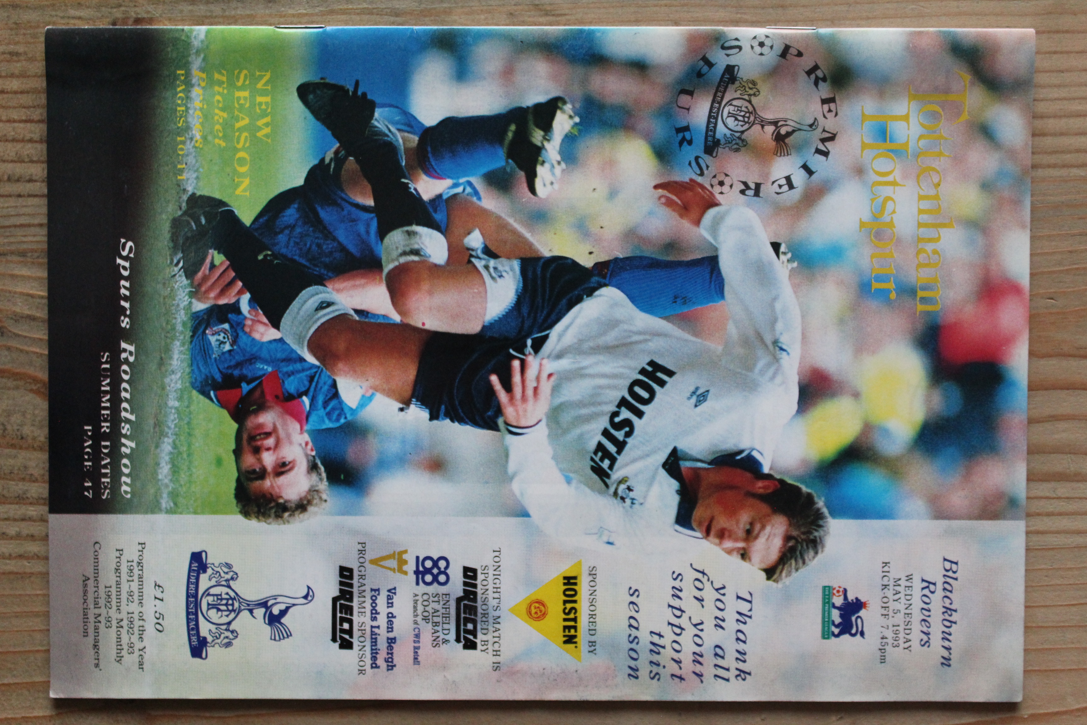 Tottenham Hotspur FC v Blackburn Rovers FC