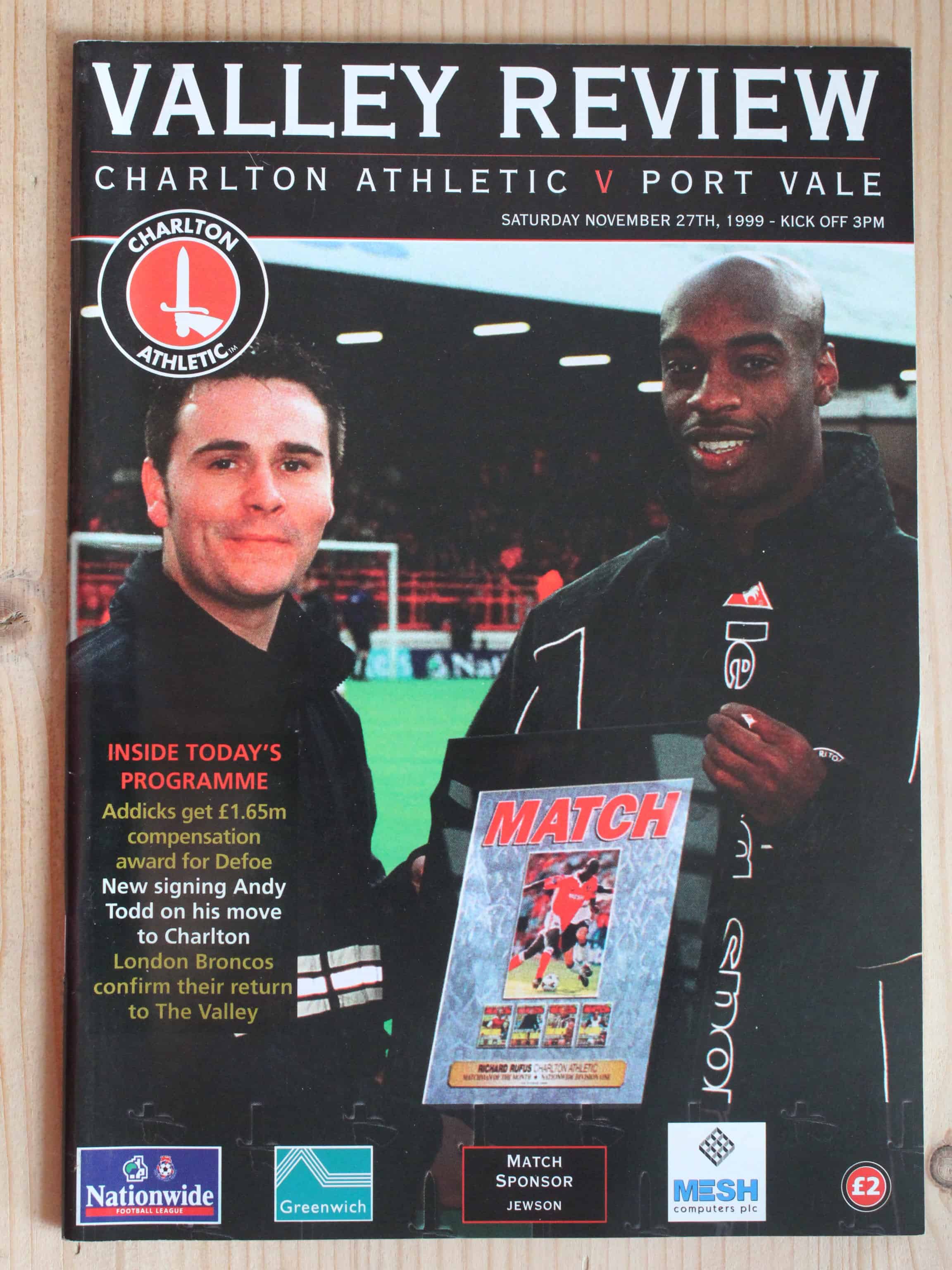 Charlton Athletic FC v Port Vale FC