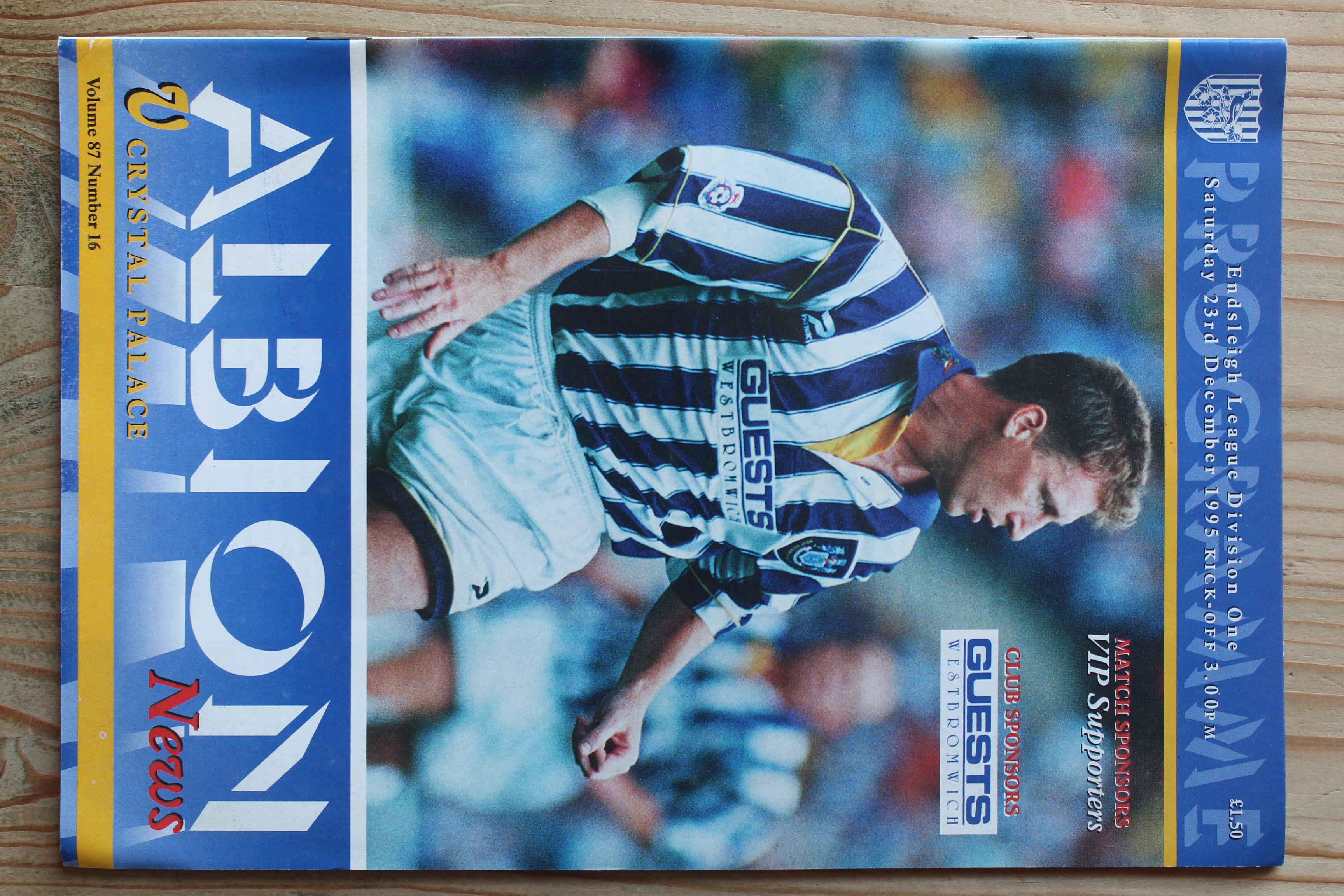 West Bromwich Albion FC  v Crystal Palace FC