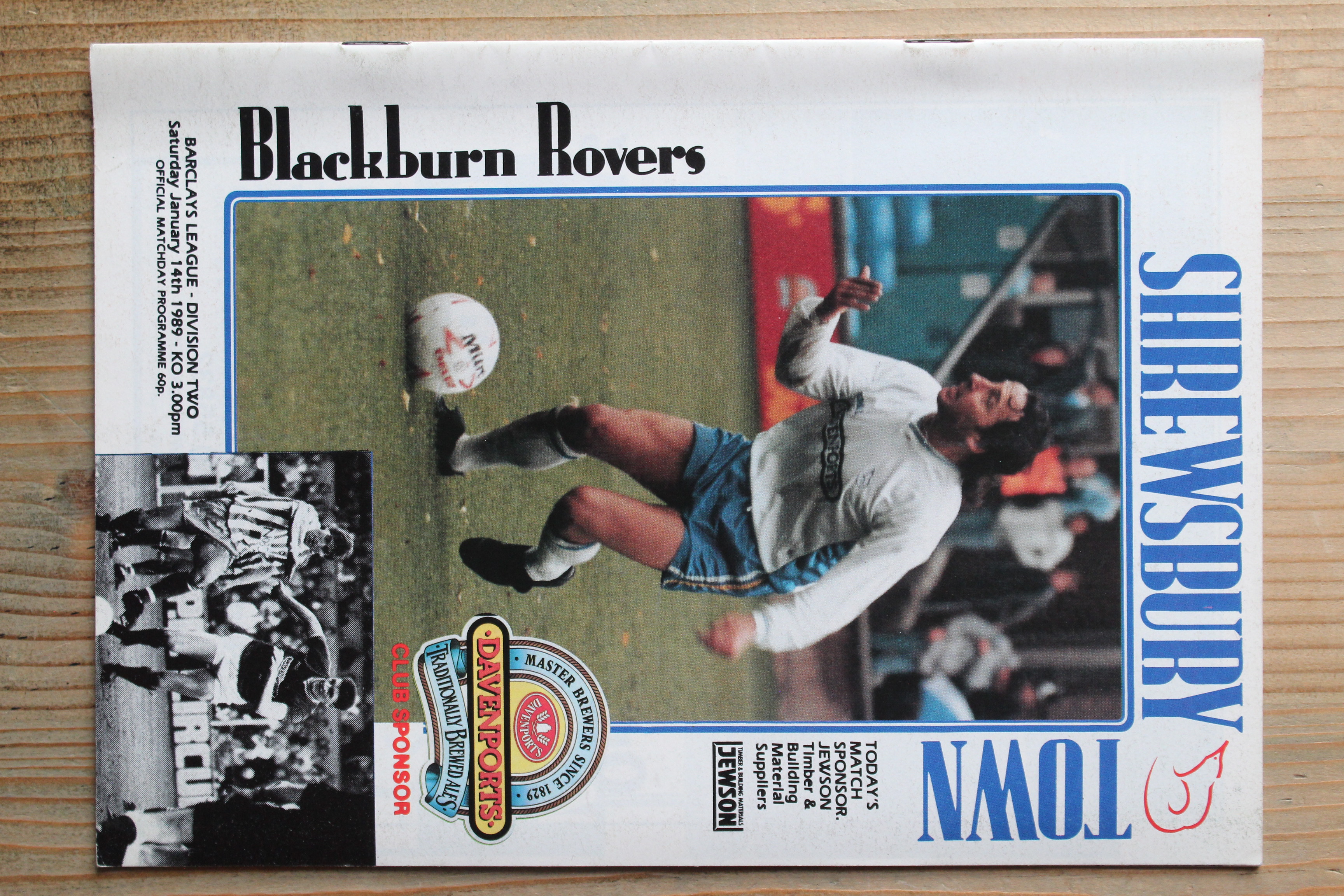 Shrewsbury Town FC v Blackburn Rovers FC