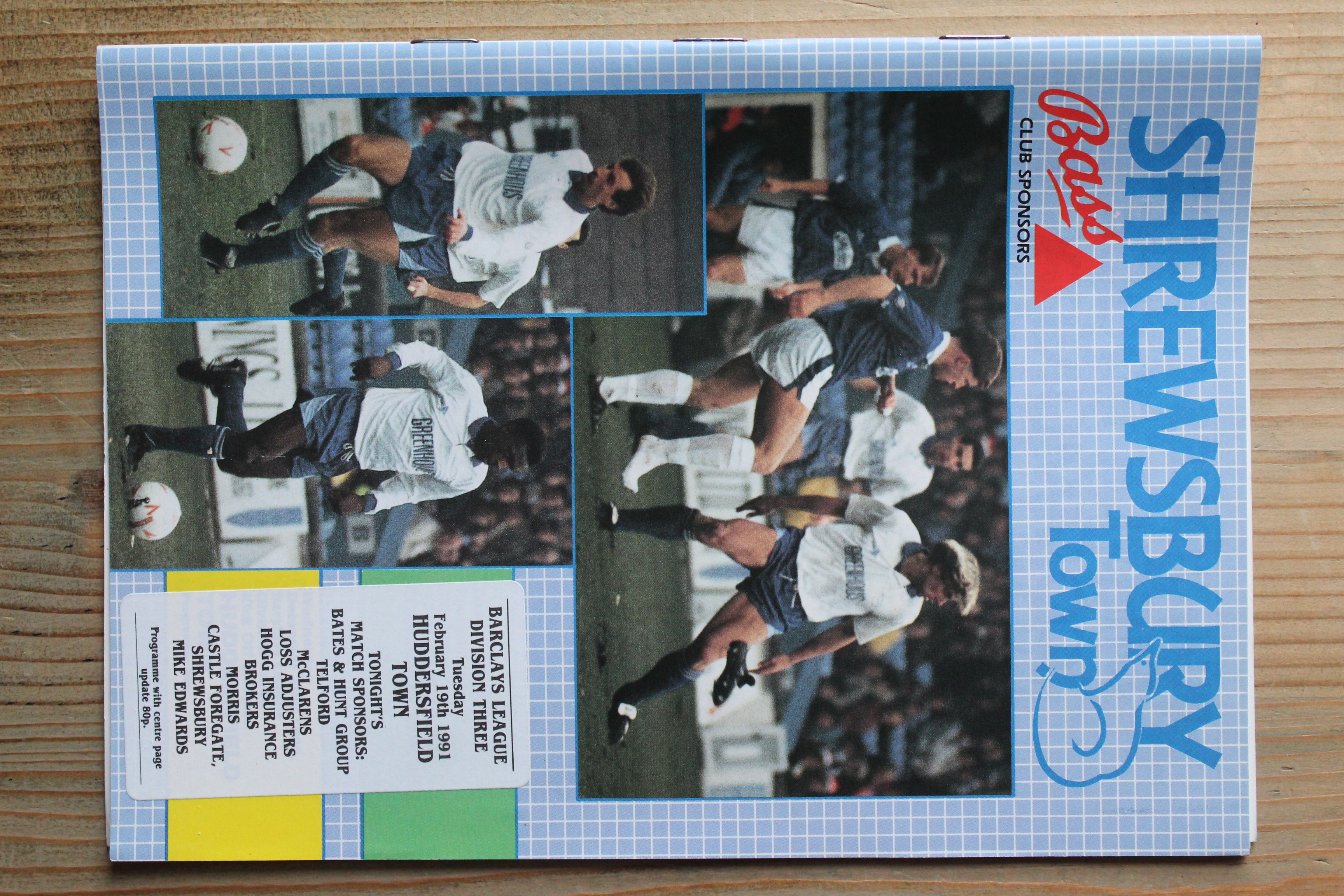 Shrewsbury Town FC v Huddersfield Town FC