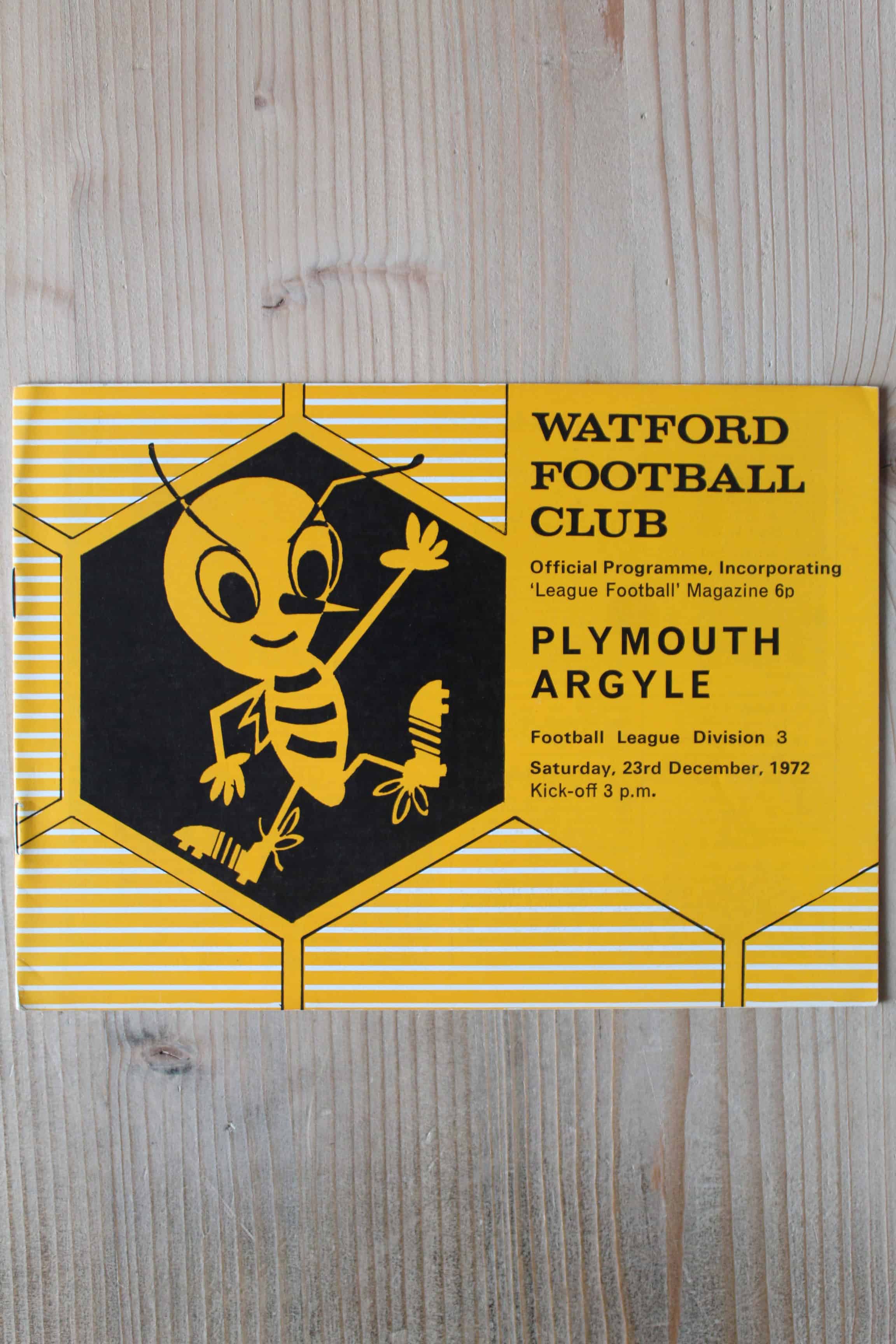 Watford FC v Plymouth Argyle FC