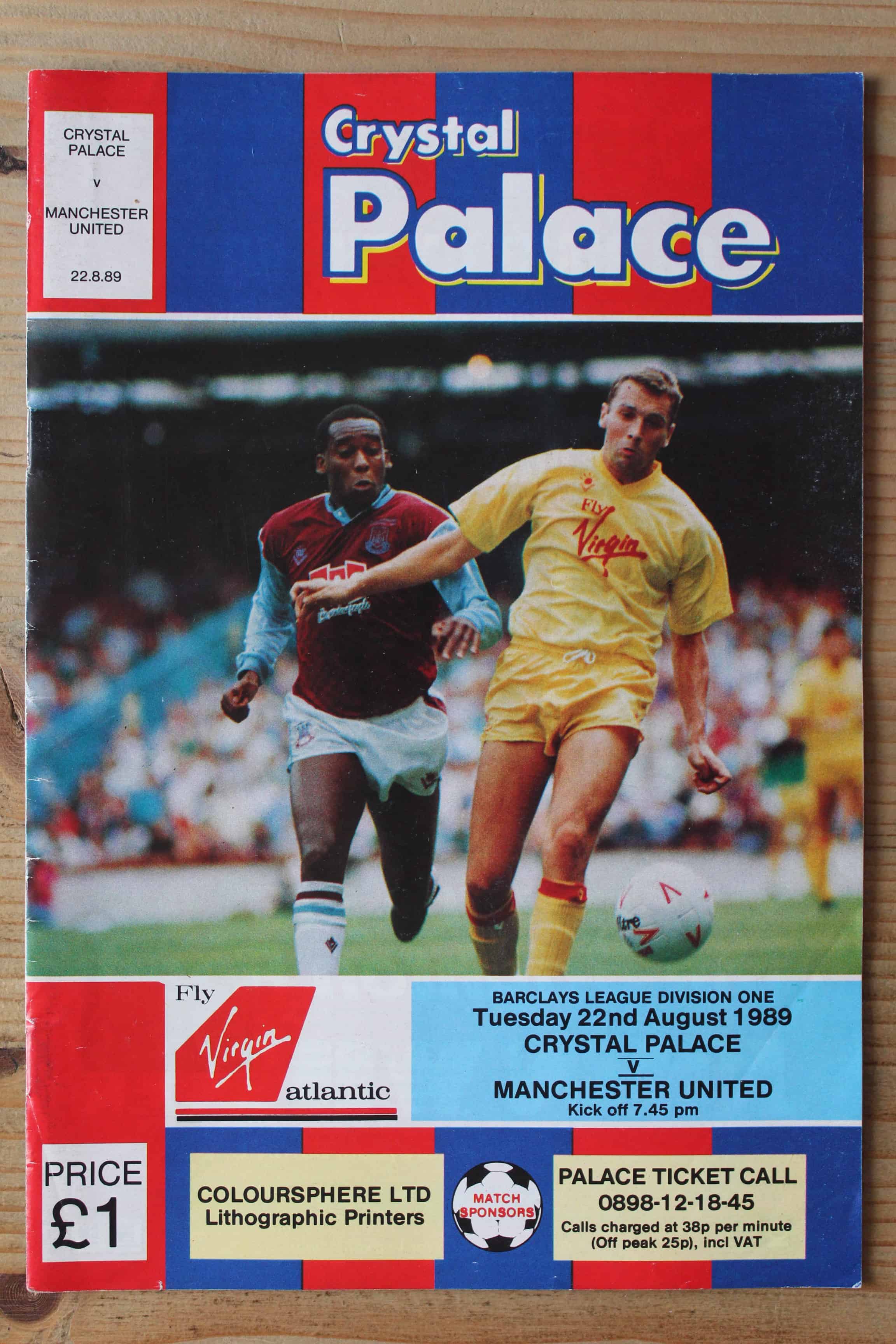 Crystal Palace FC v Manchester United FC