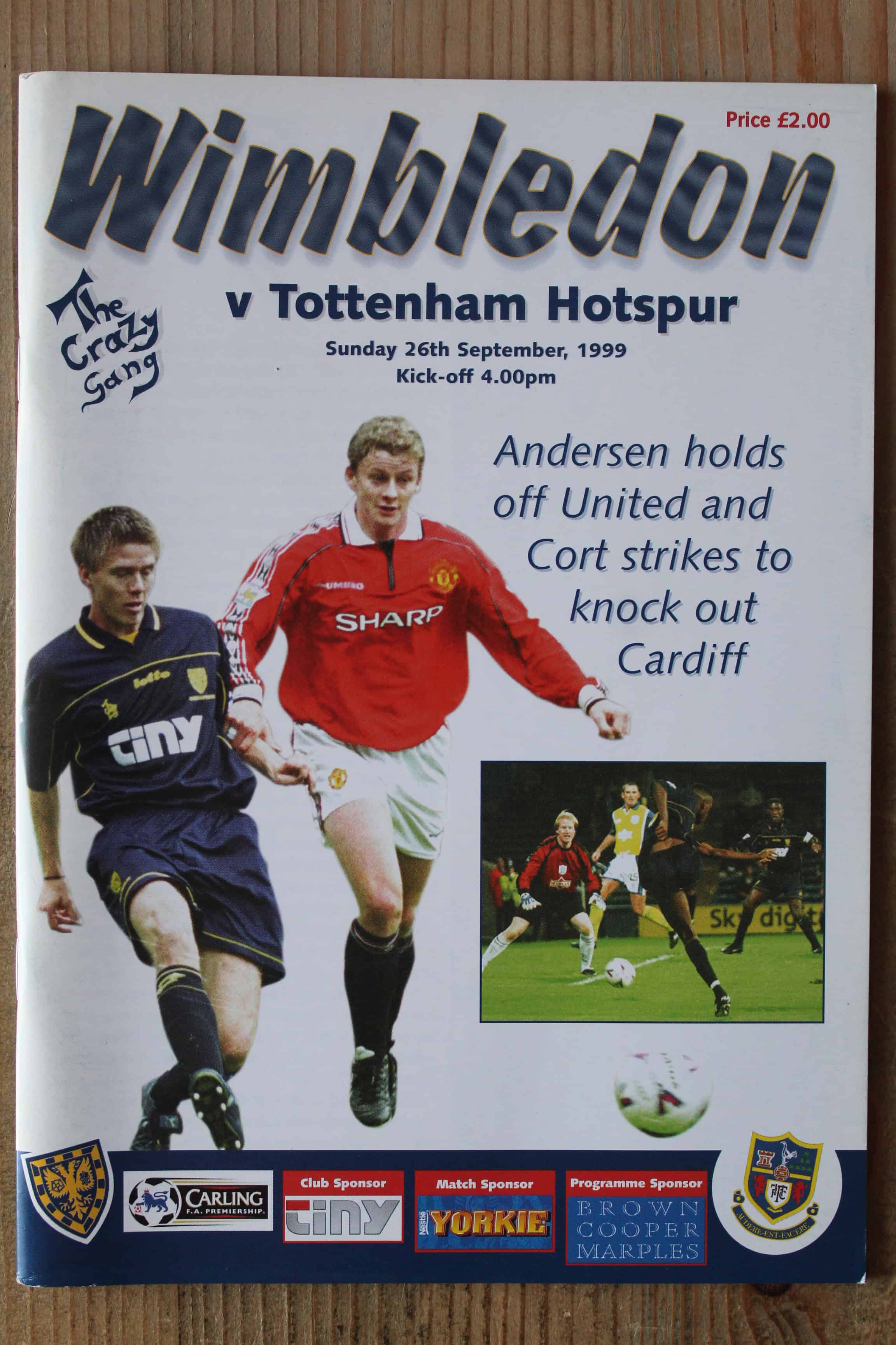 Wimbledon v Tottenham Hotspur FC