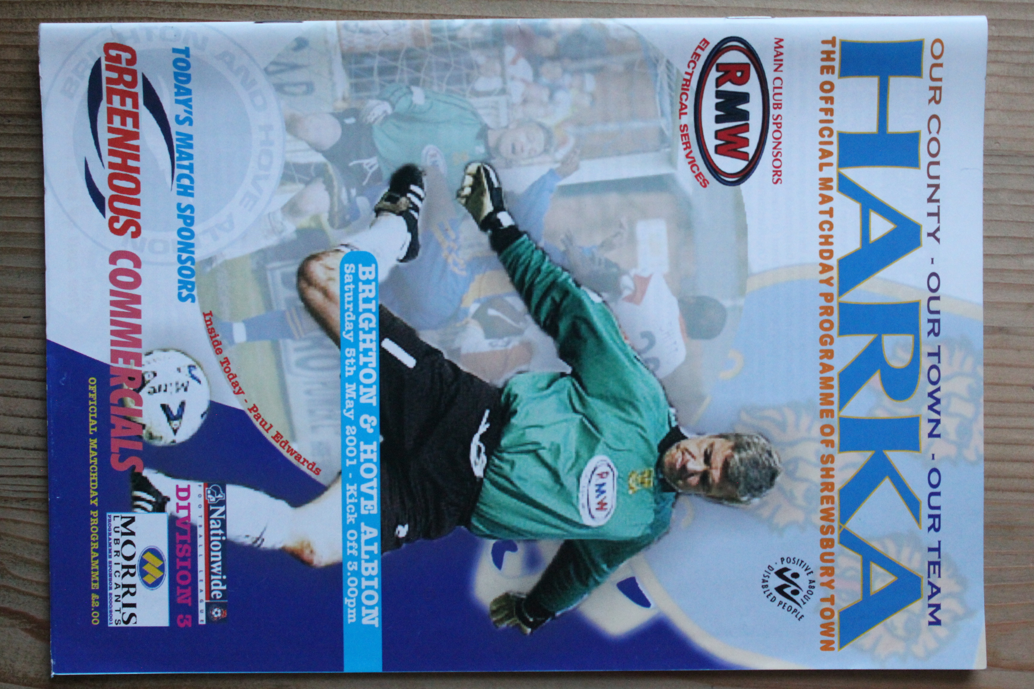 Shrewsbury Town FC v Brighton & Hove Albion FC