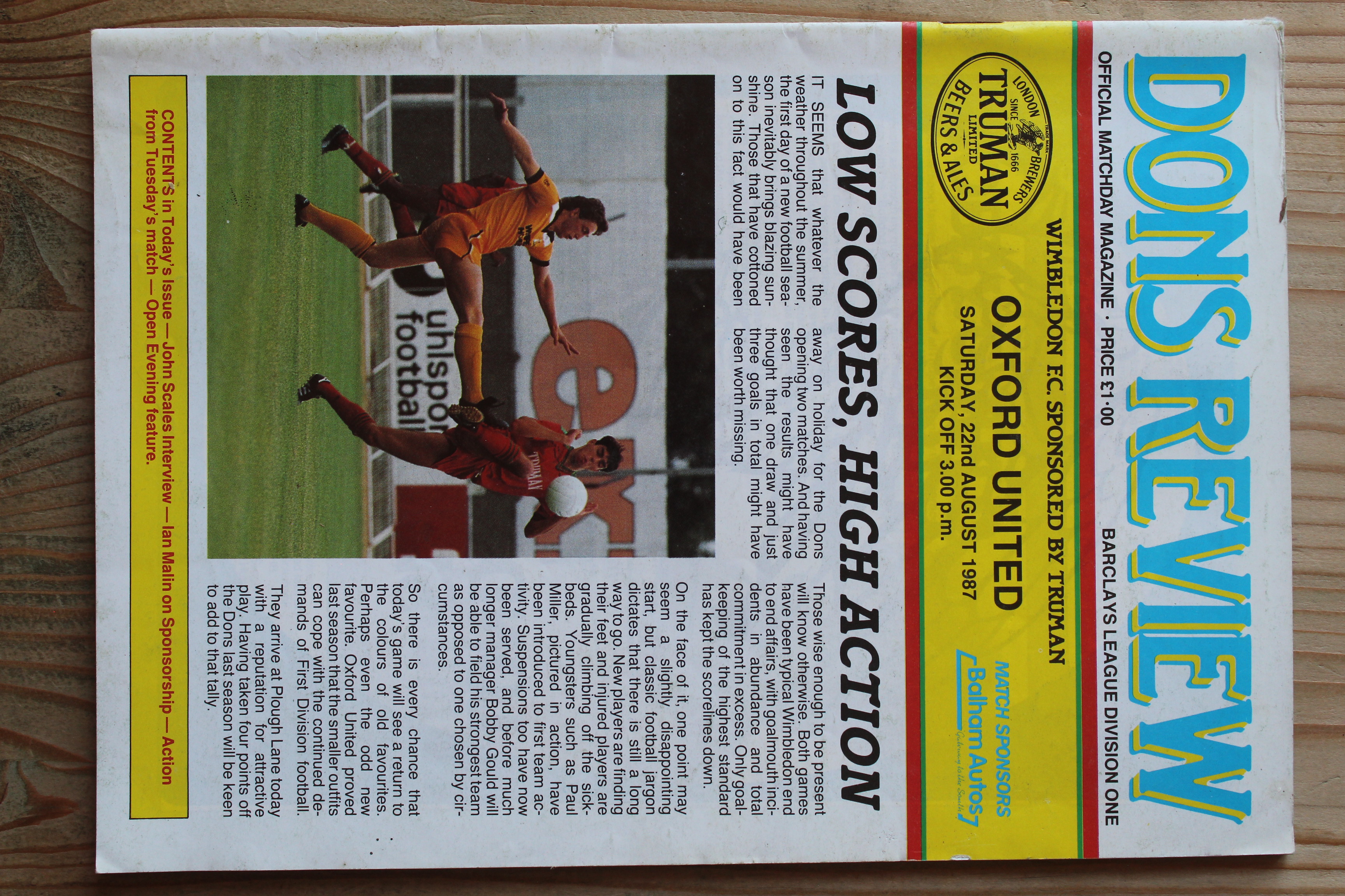 Wimbledon v Oxford United FC