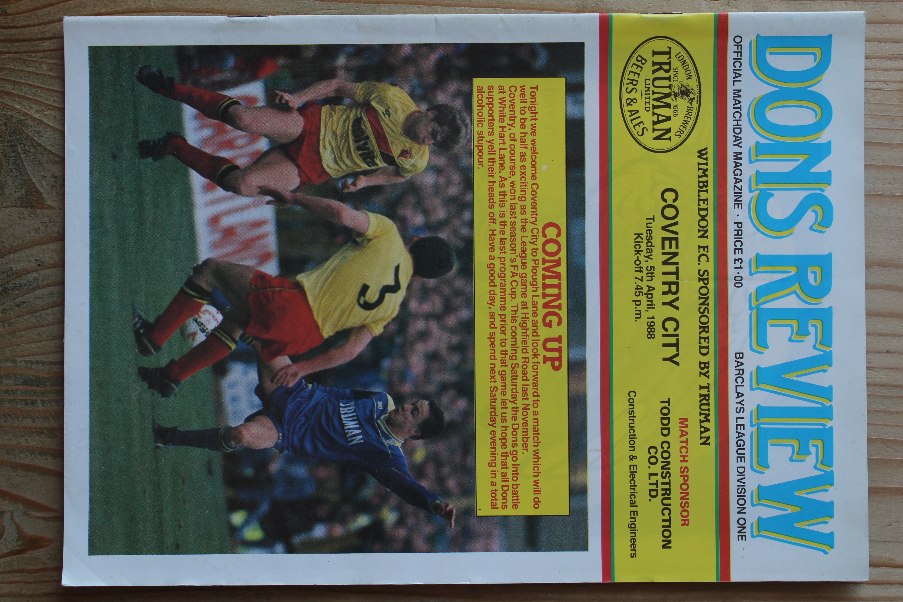 Wimbledon v Coventry City FC