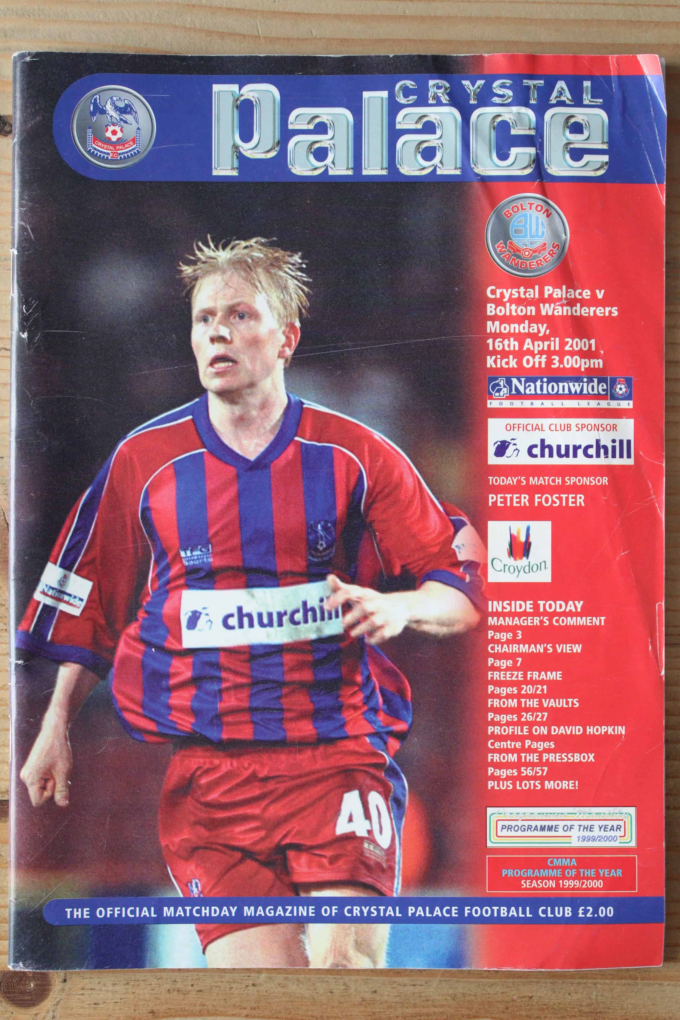 Crystal Palace FC v Bolton Wanderers FC