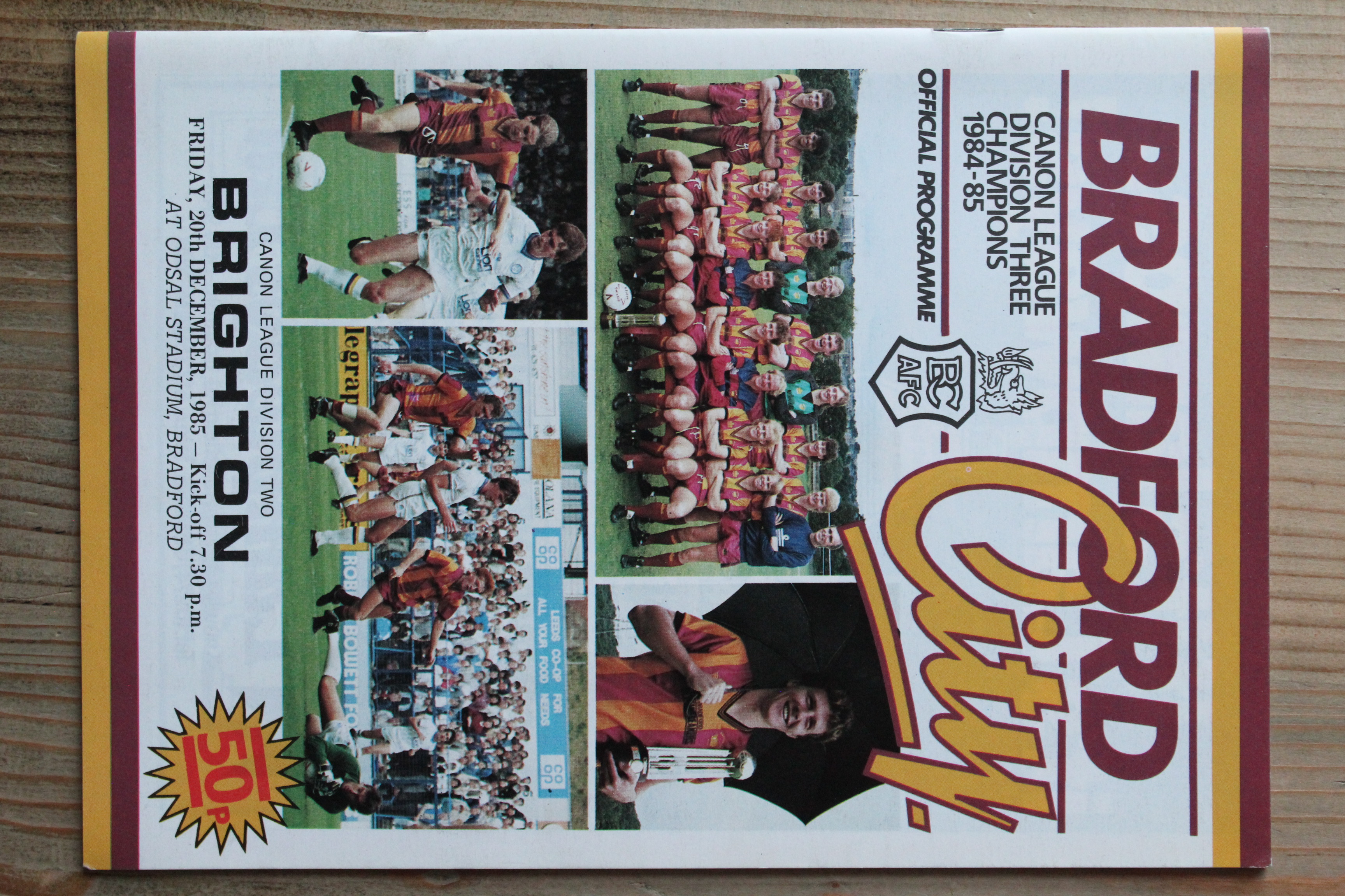 Bradford City FC v Brighton & Hove Albion FC