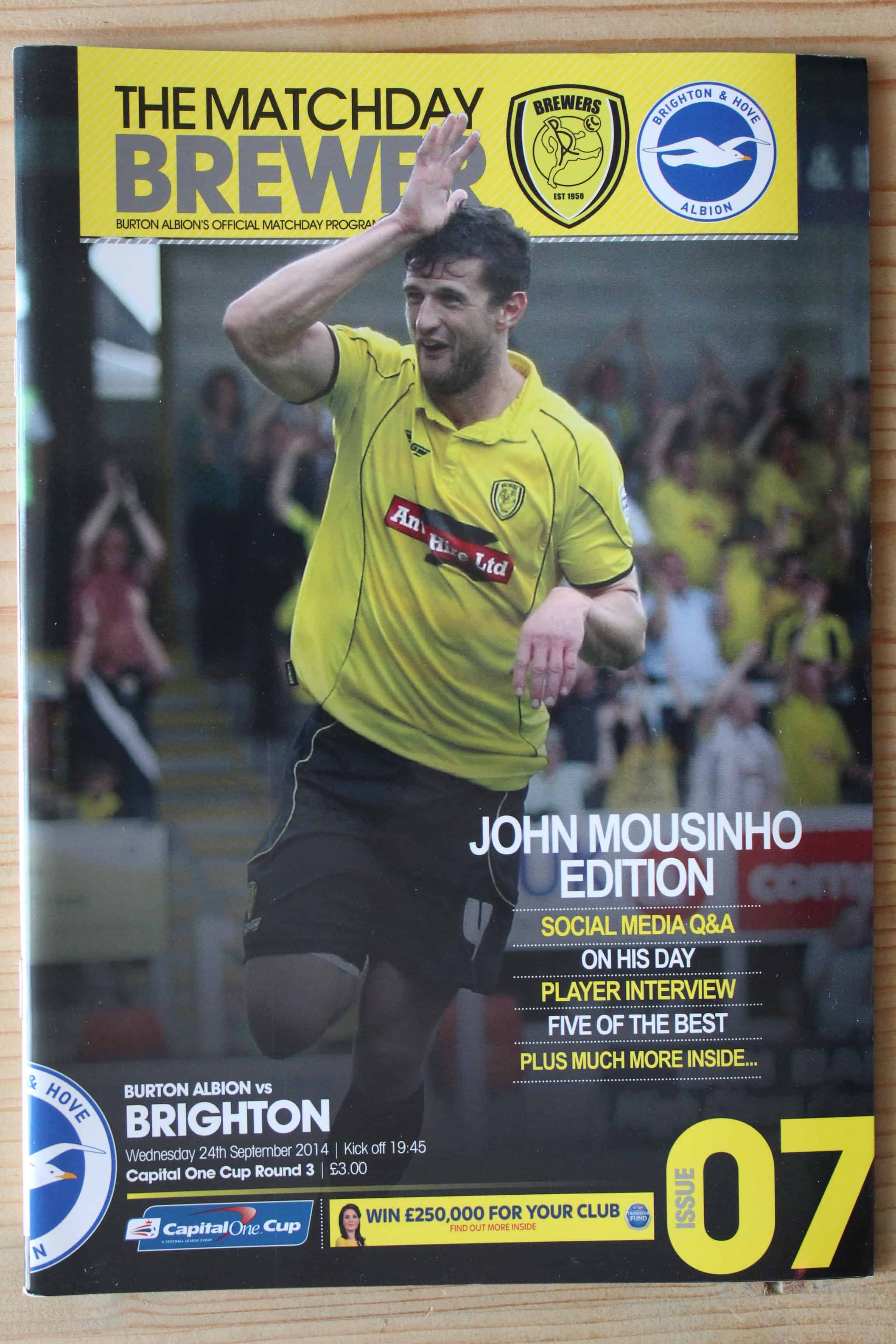 Burton Albion FC v Brighton & Hove Albion FC