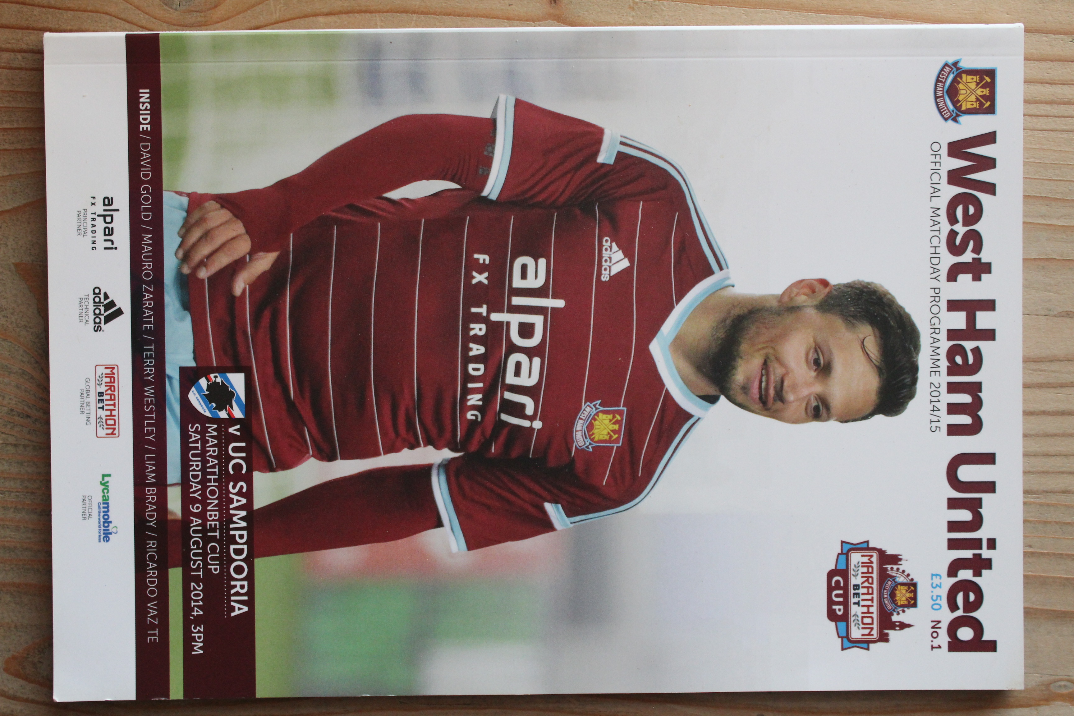 West Ham United FC v Sampdoria