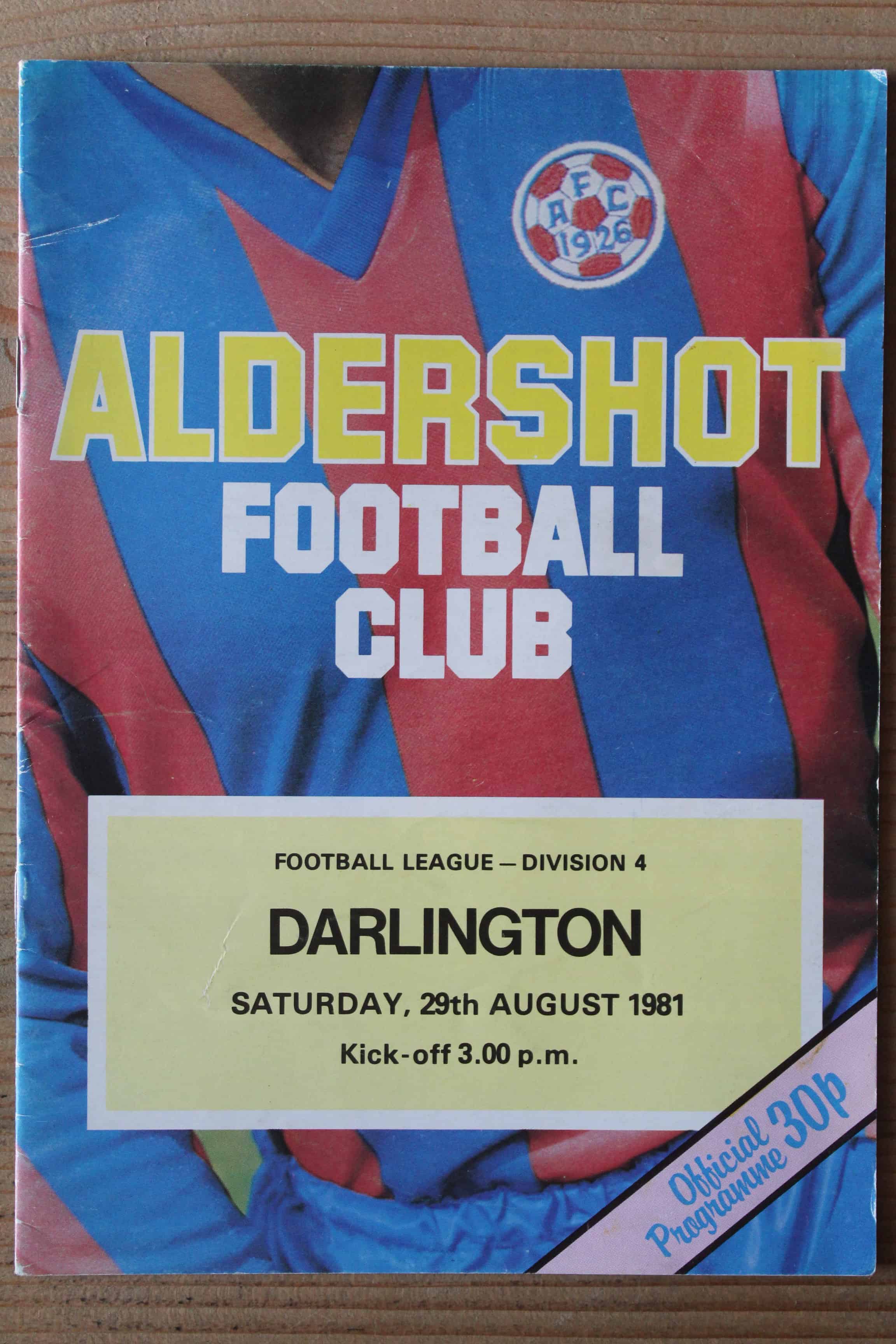 Aldershot F.C v Darlington FC