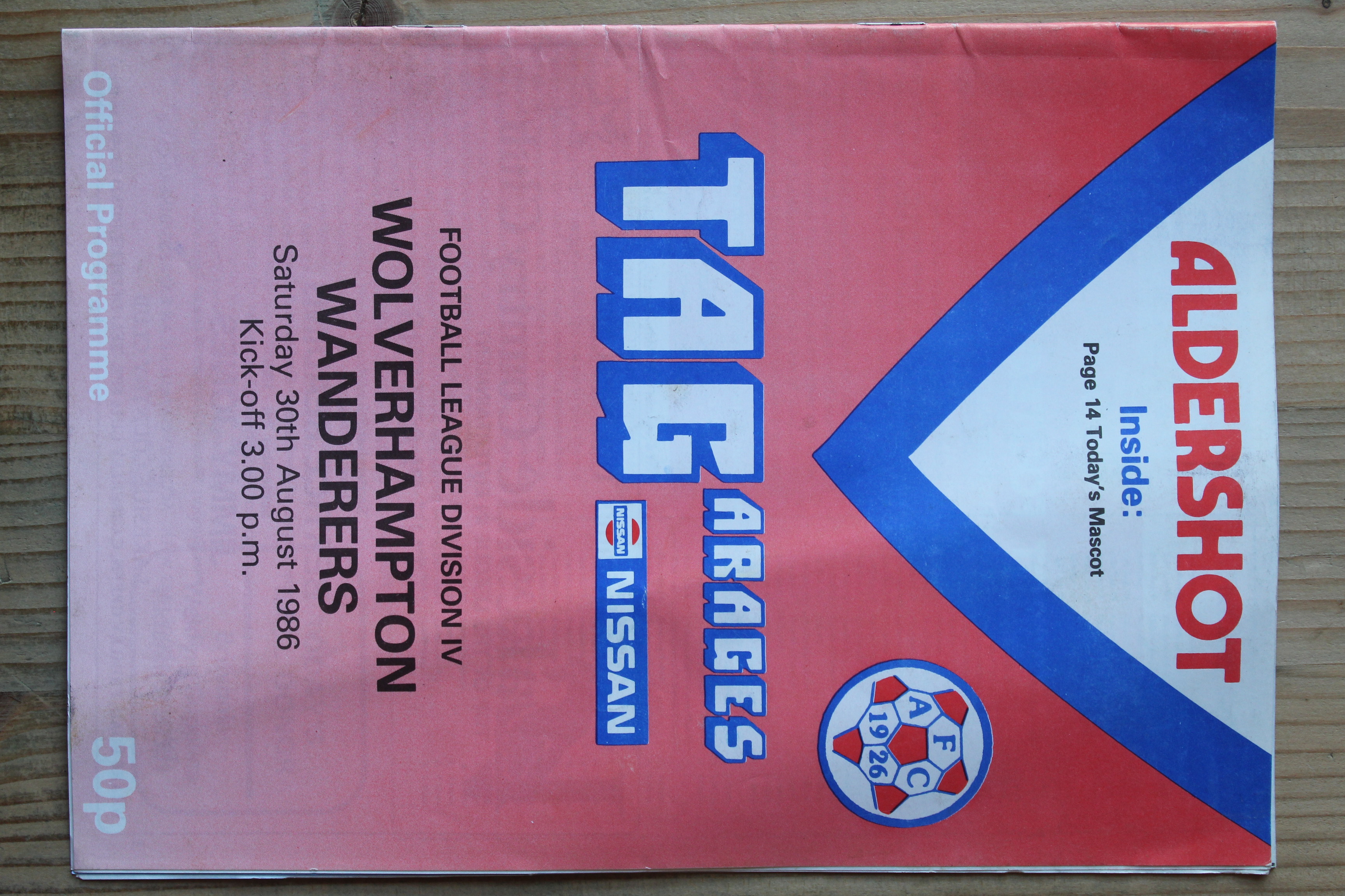 Aldershot F.C v Wolverhampton Wanderers FC