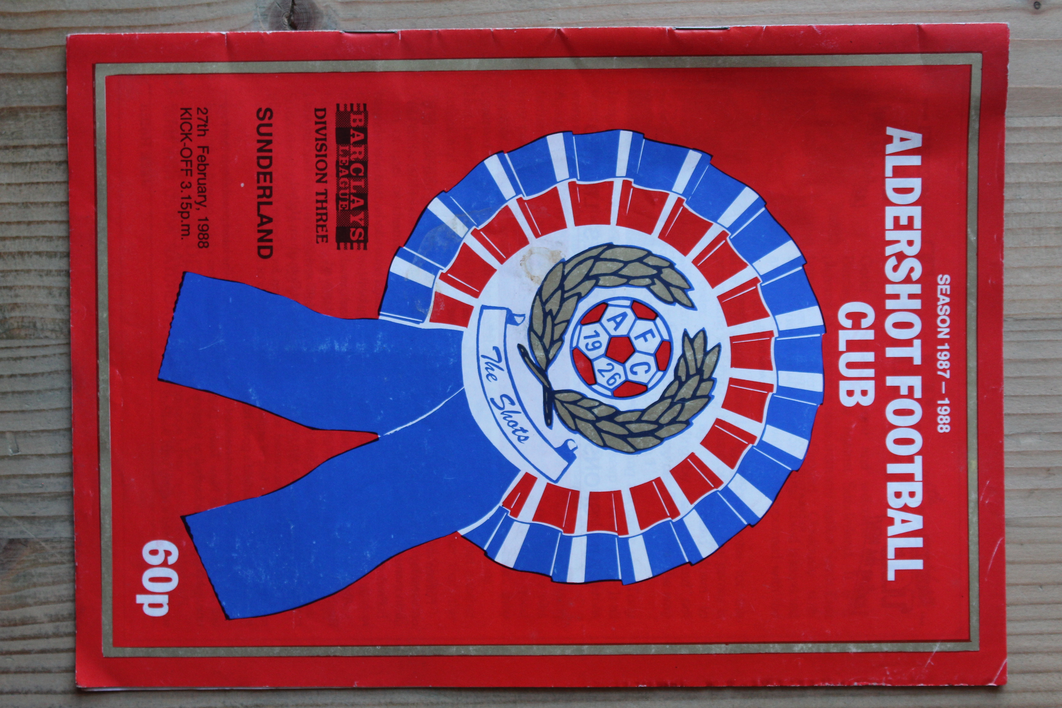 Aldershot F.C v Sunderland FC