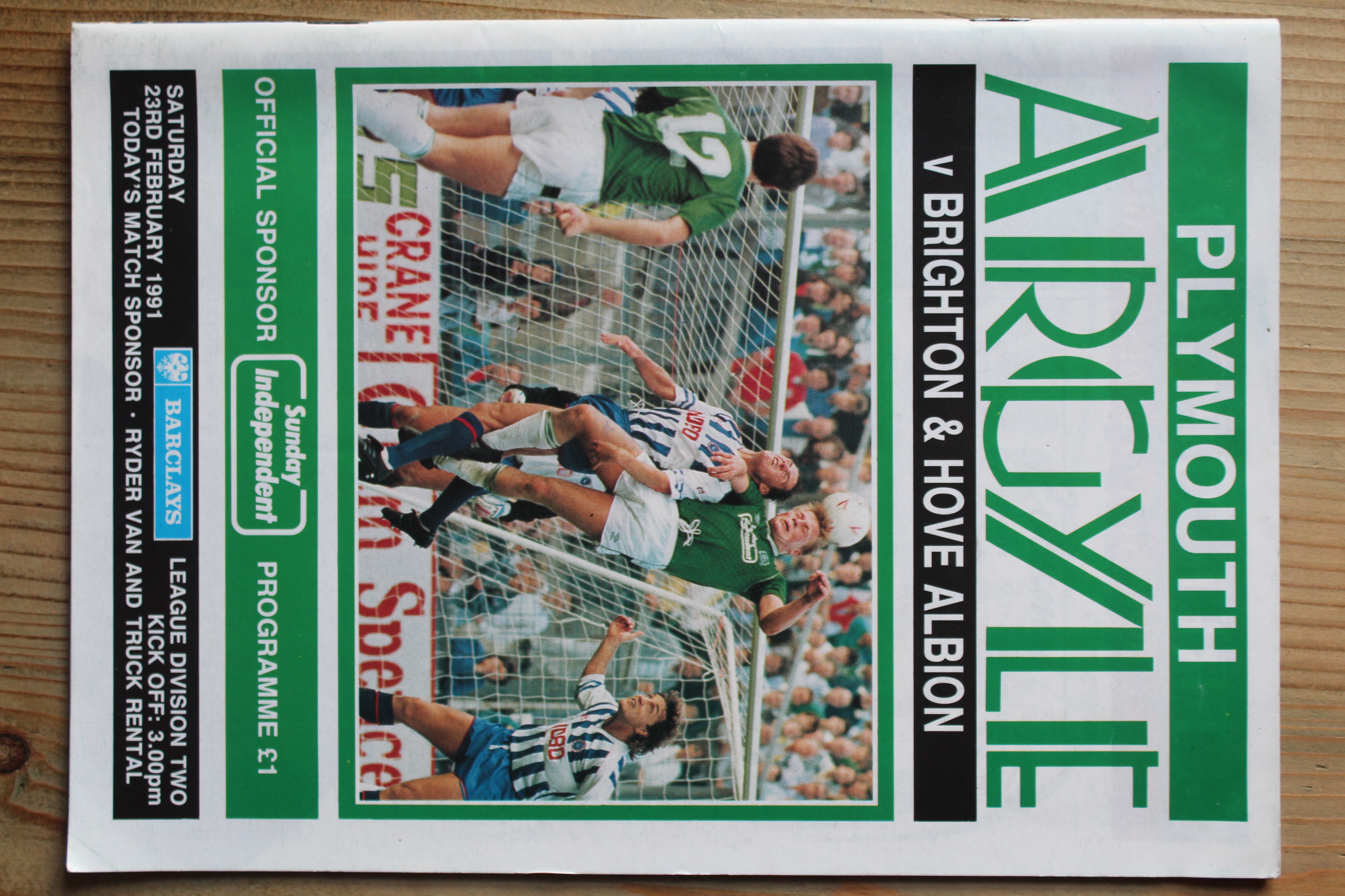 Plymouth Argyle FC v Brighton & Hove Albion FC