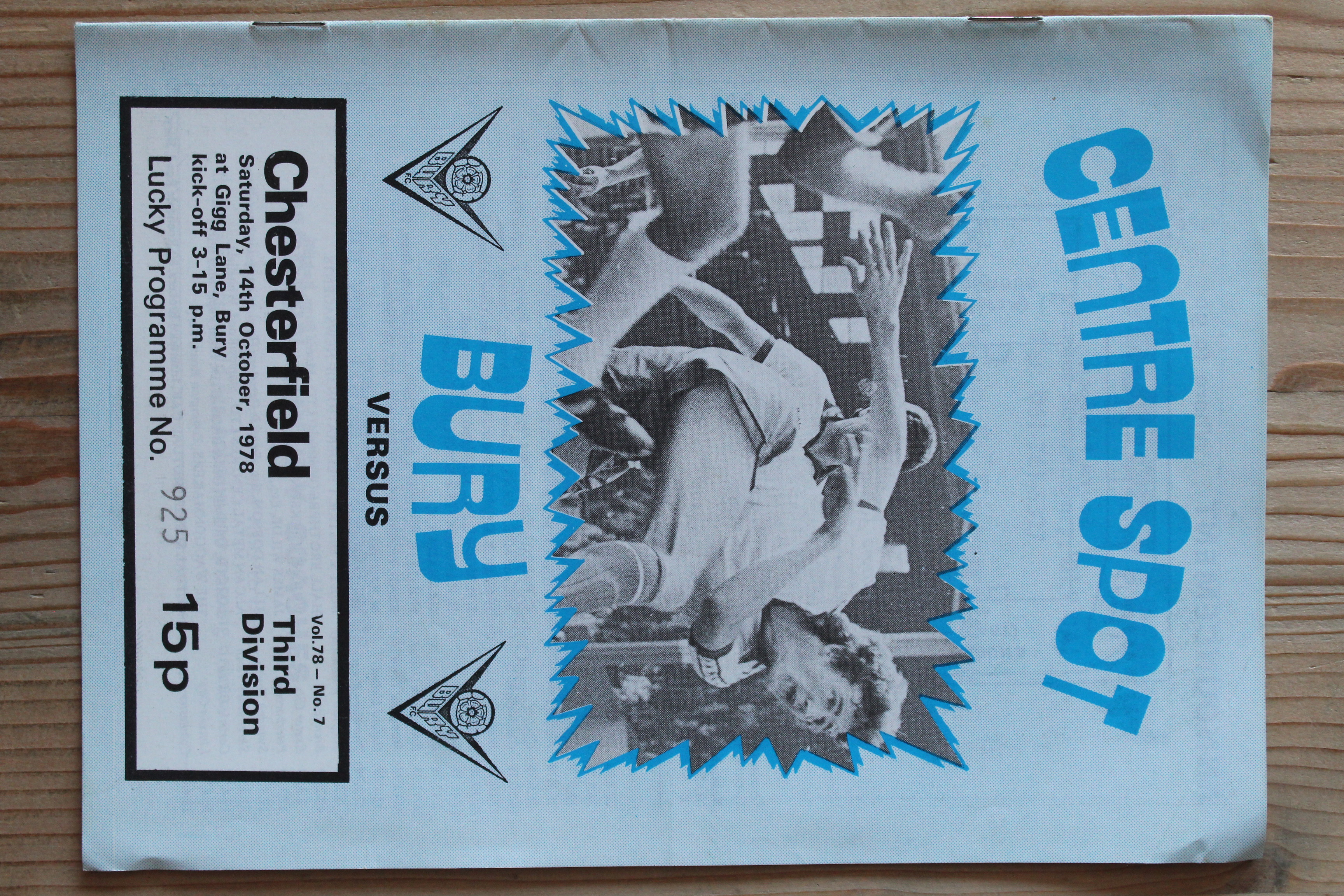 Bury FC v Chesterfield FC