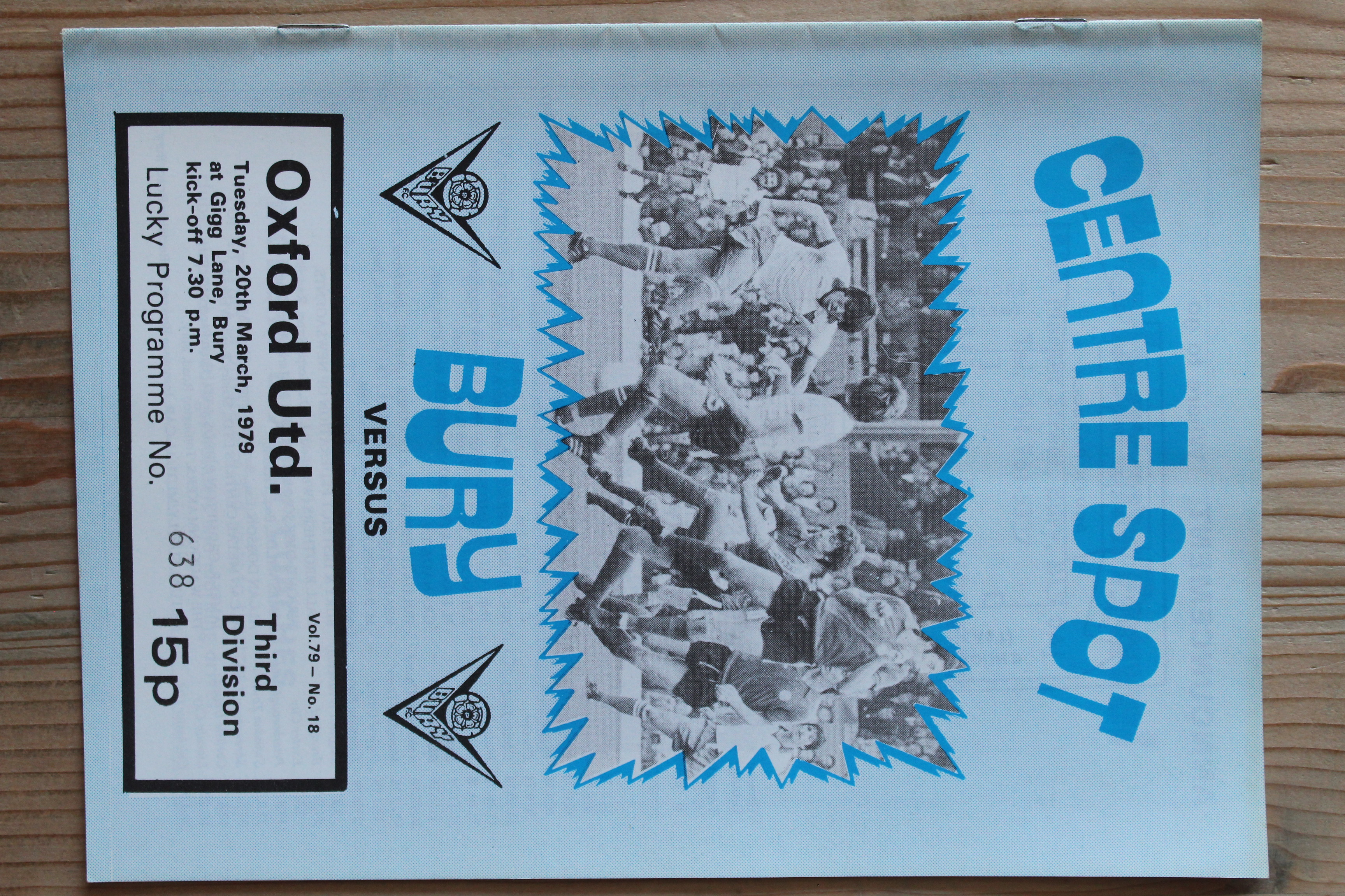 Bury FC v Oxford United FC