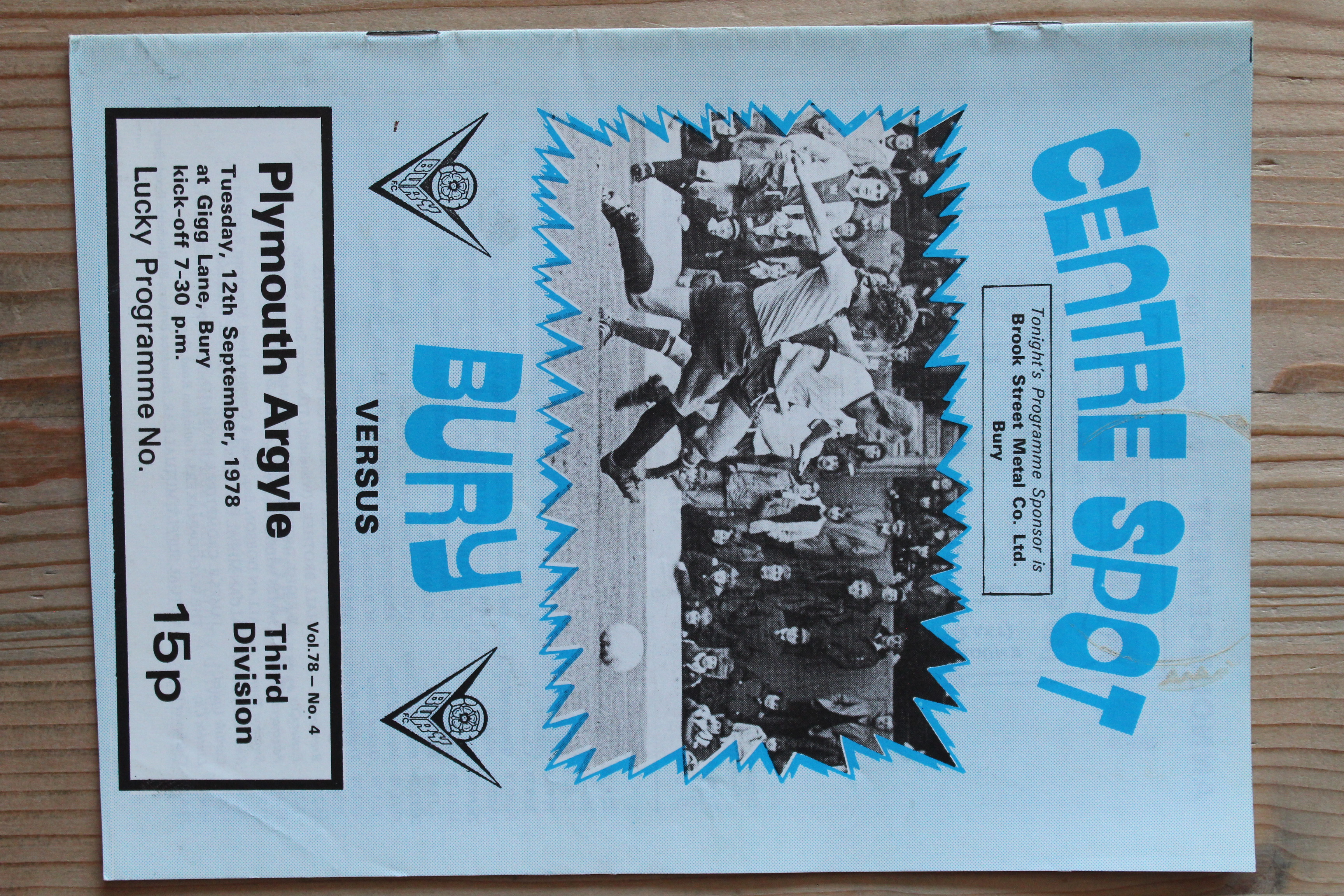 Bury FC v Plymouth Argyle FC