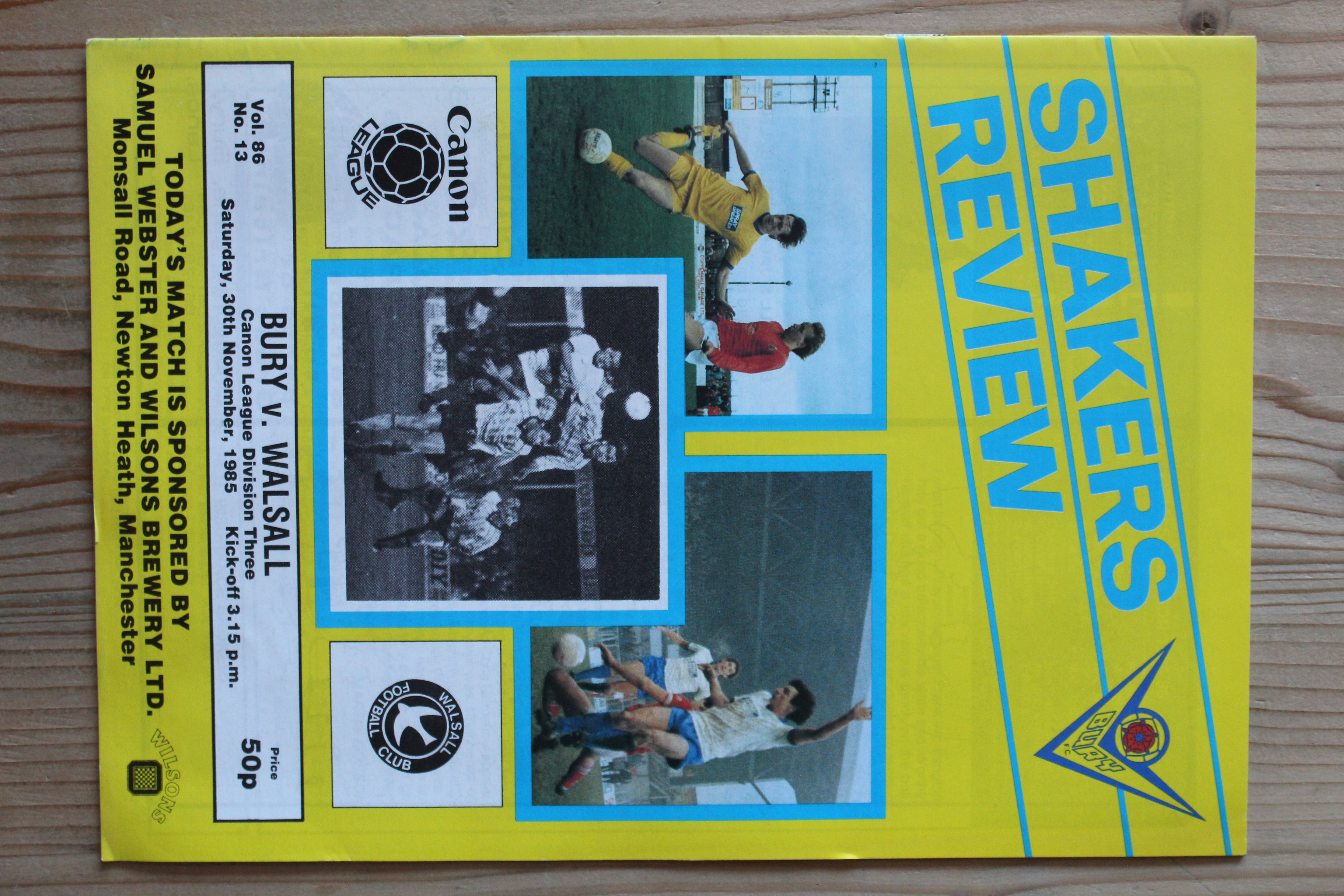 Bury FC v Walsall FC