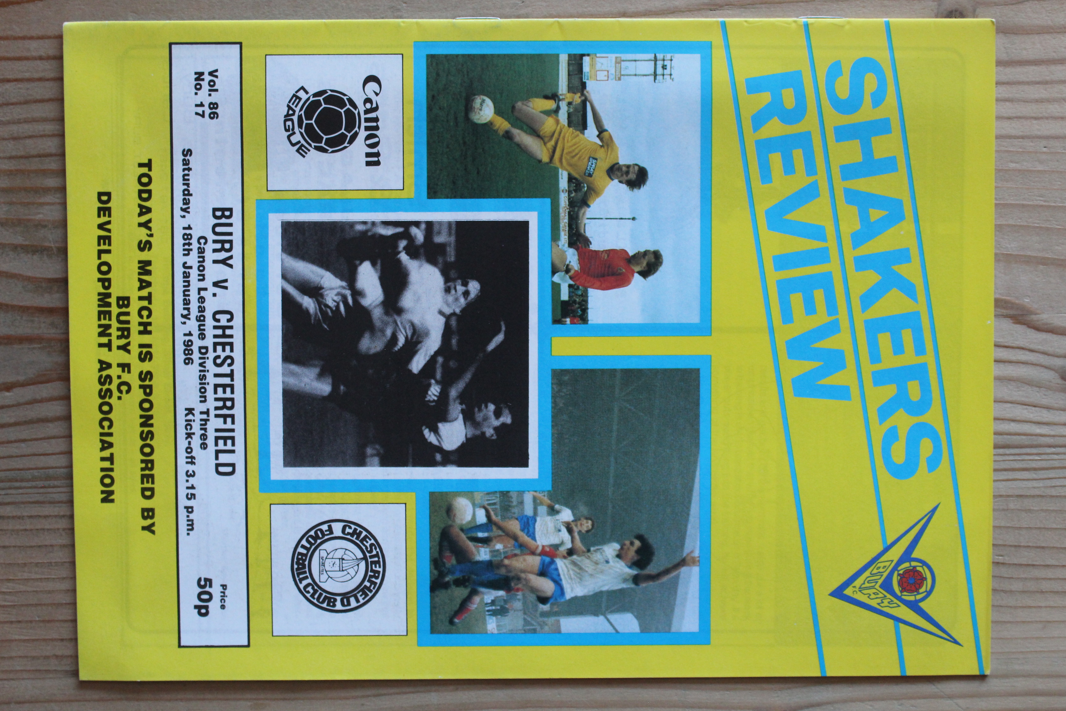 Bury FC v Chesterfield FC