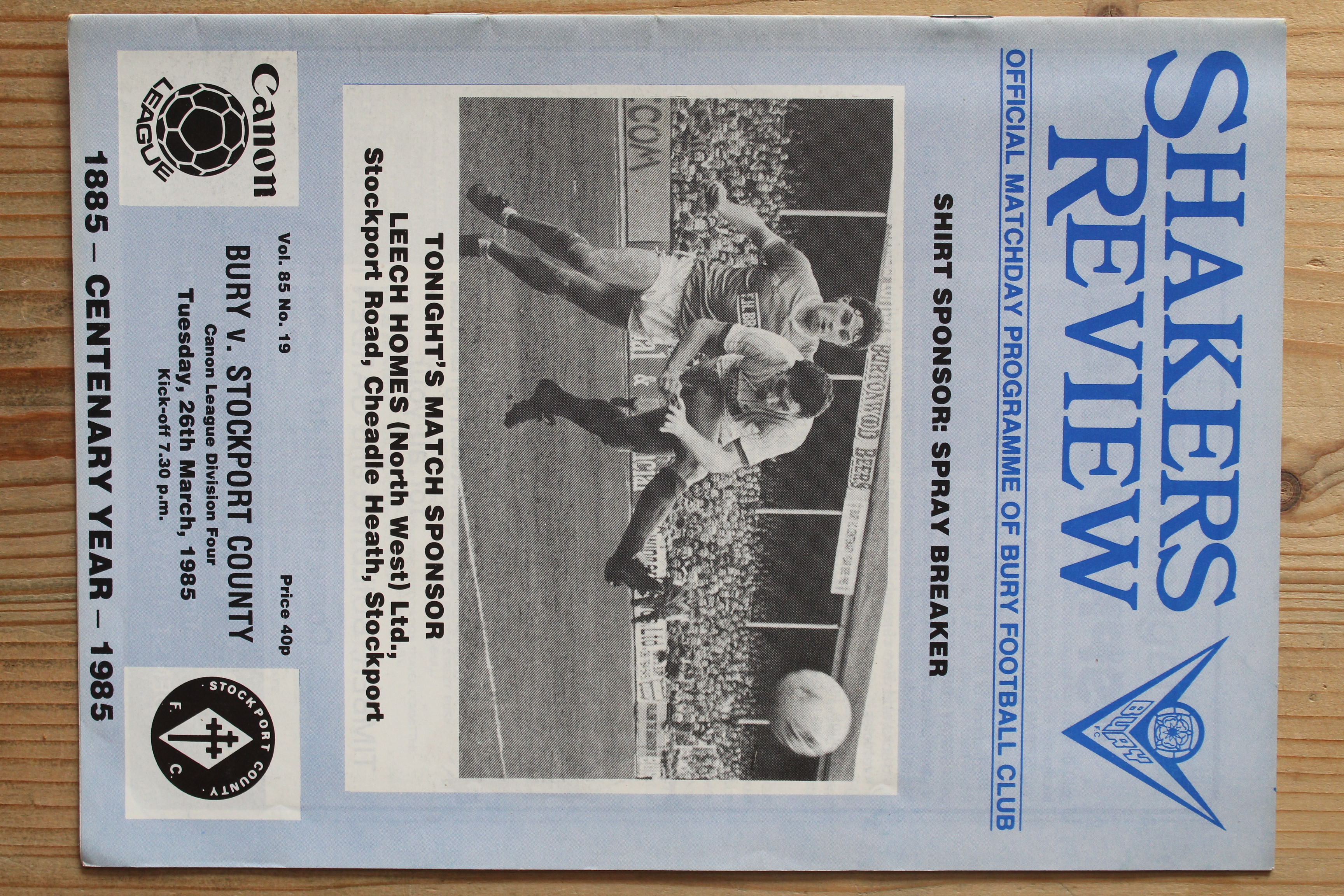 Bury FC v Stockport County FC