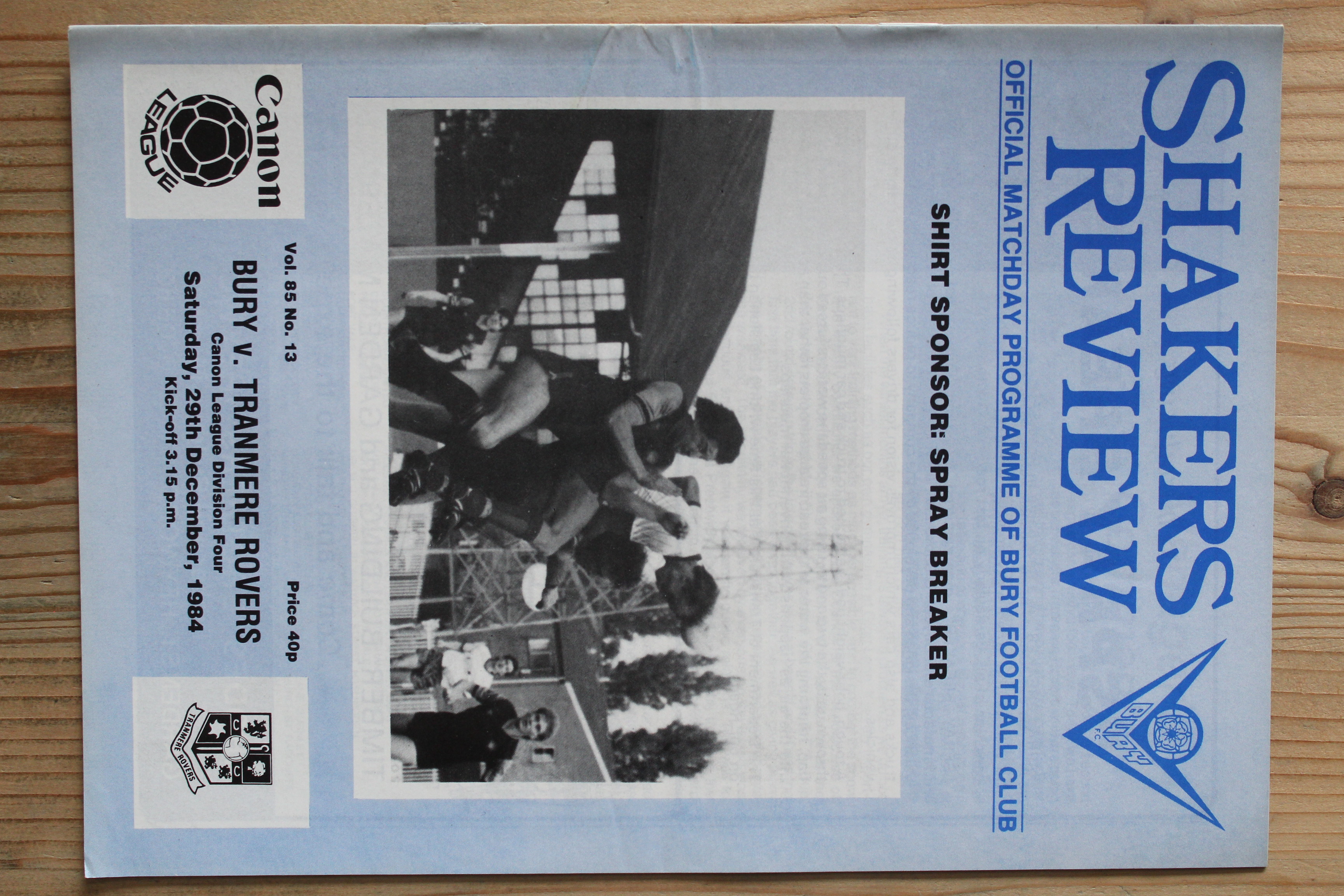 Bury FC v Tranmere Rovers FC